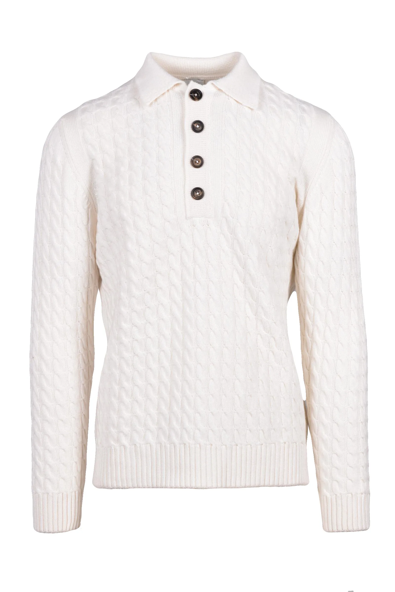 Polo in Maglia Bianco