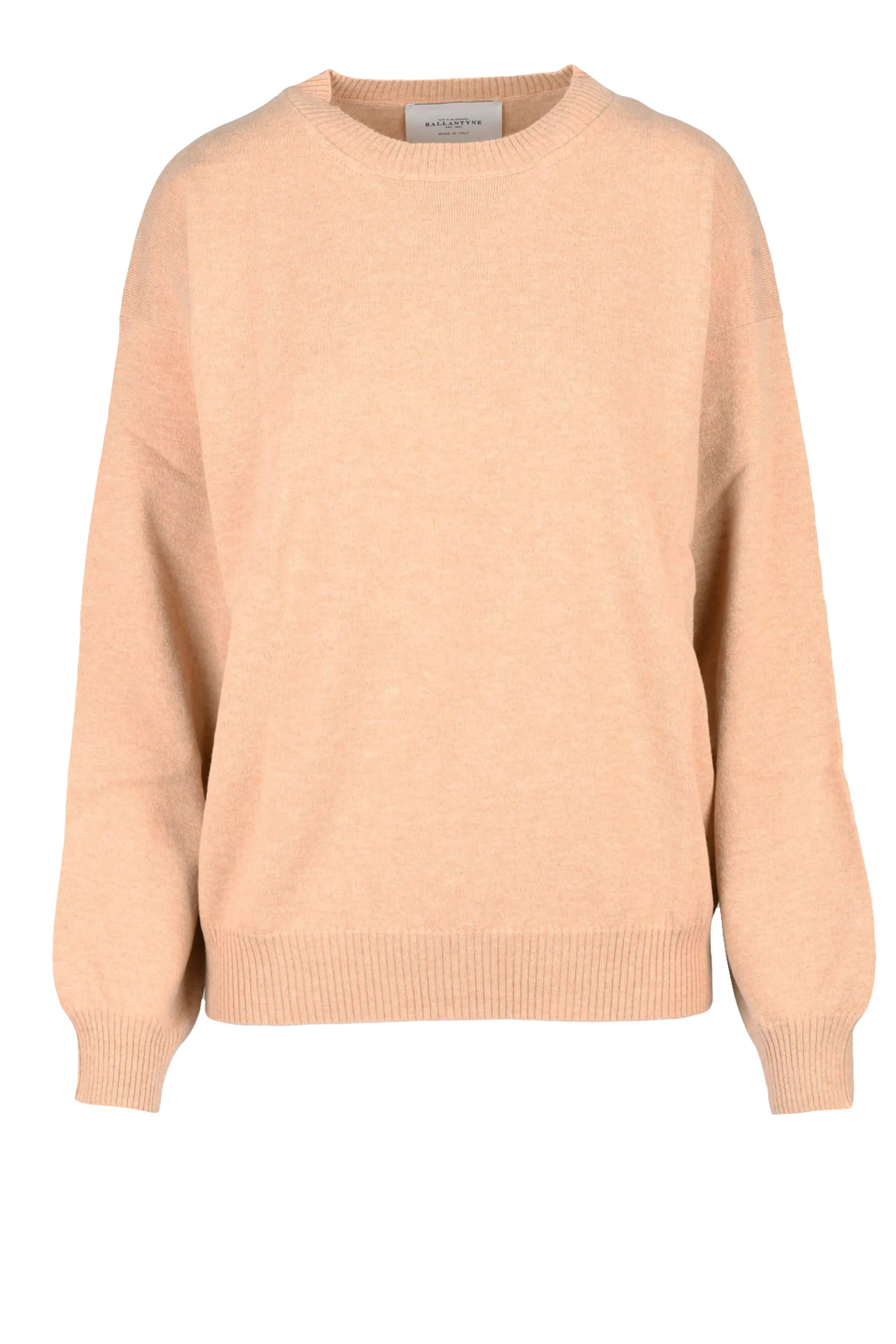 Maglia Pullover Girocollo Beige