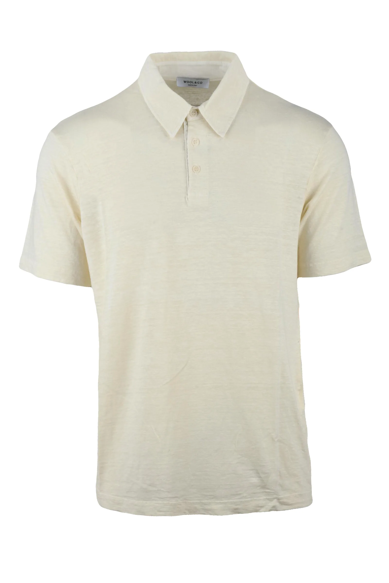 Wool & Co. Polo Garzata Bianco