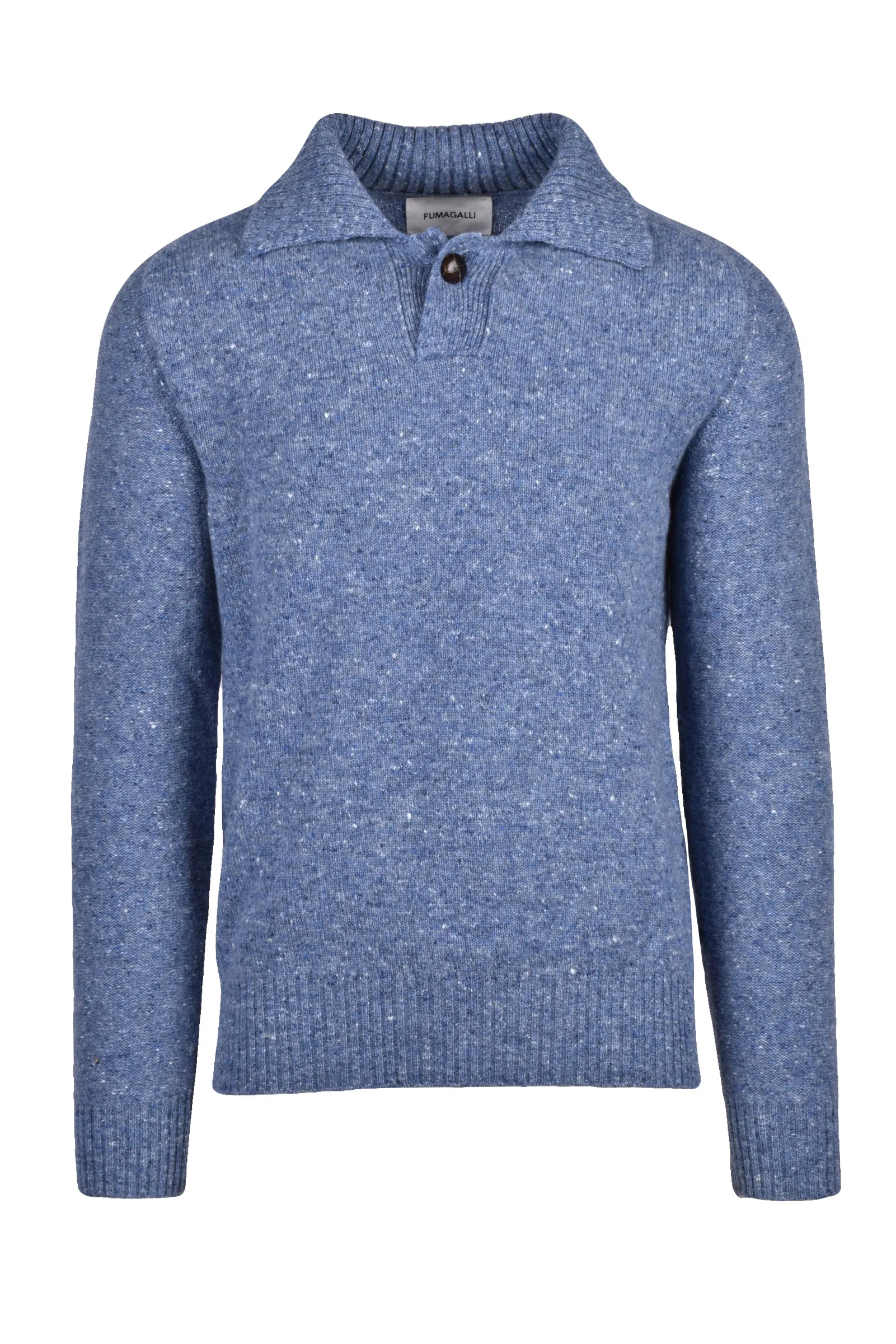 Polo in maglia Azzurro