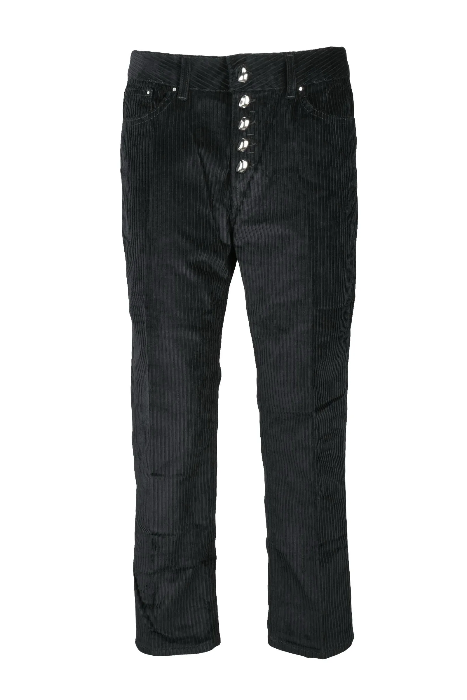 Pantalone Koons Gioiello in Velluto Nero