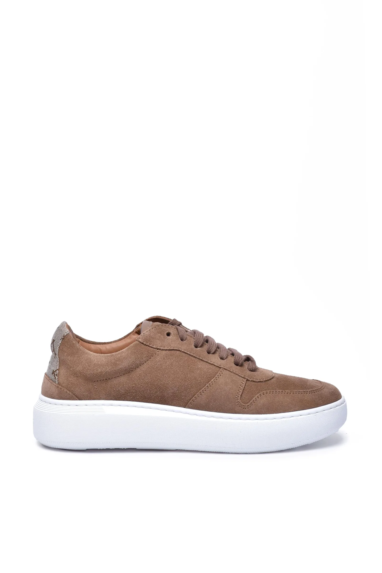 Sneaker in Suede Marrone