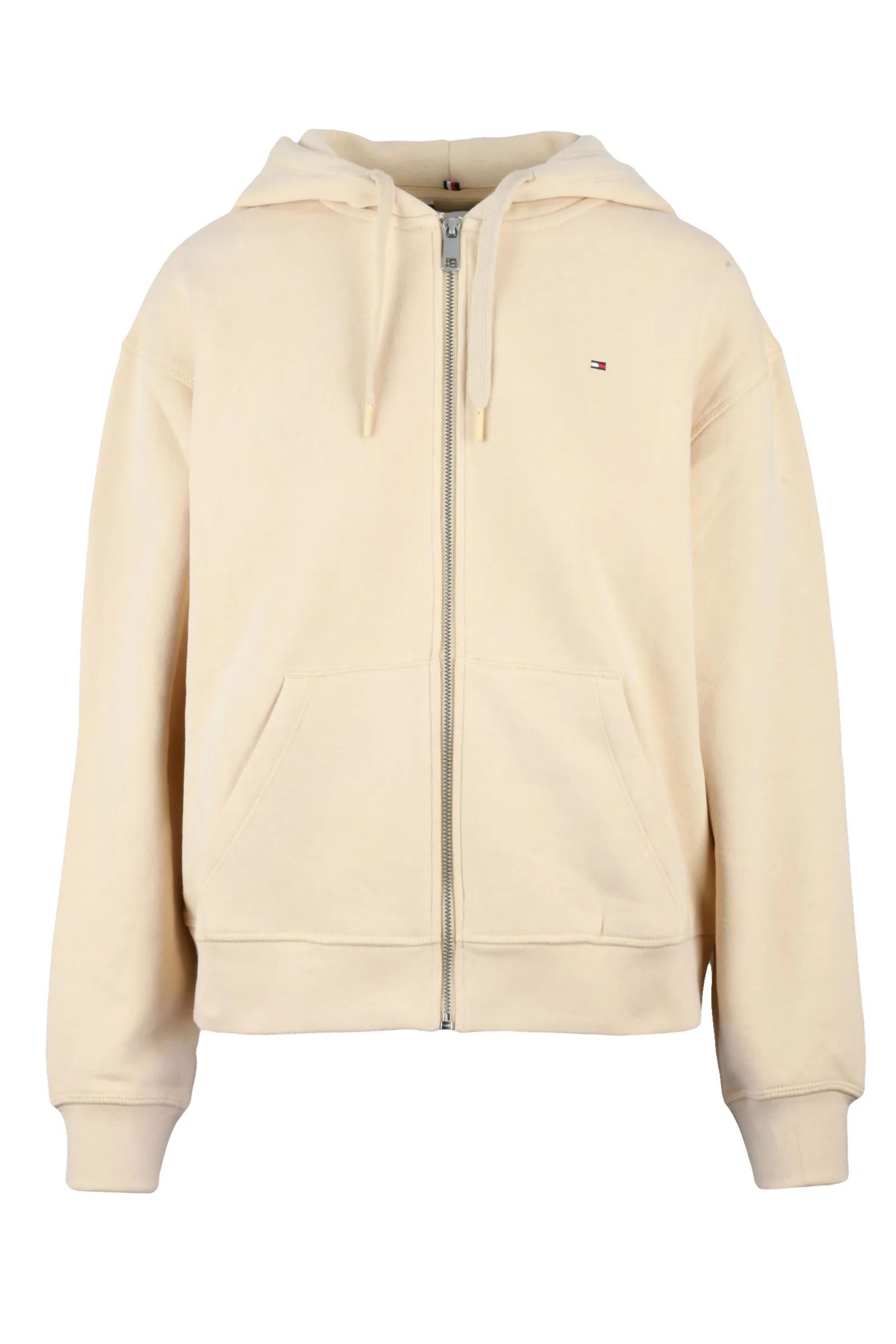 Felpa con Cappuccio Beige