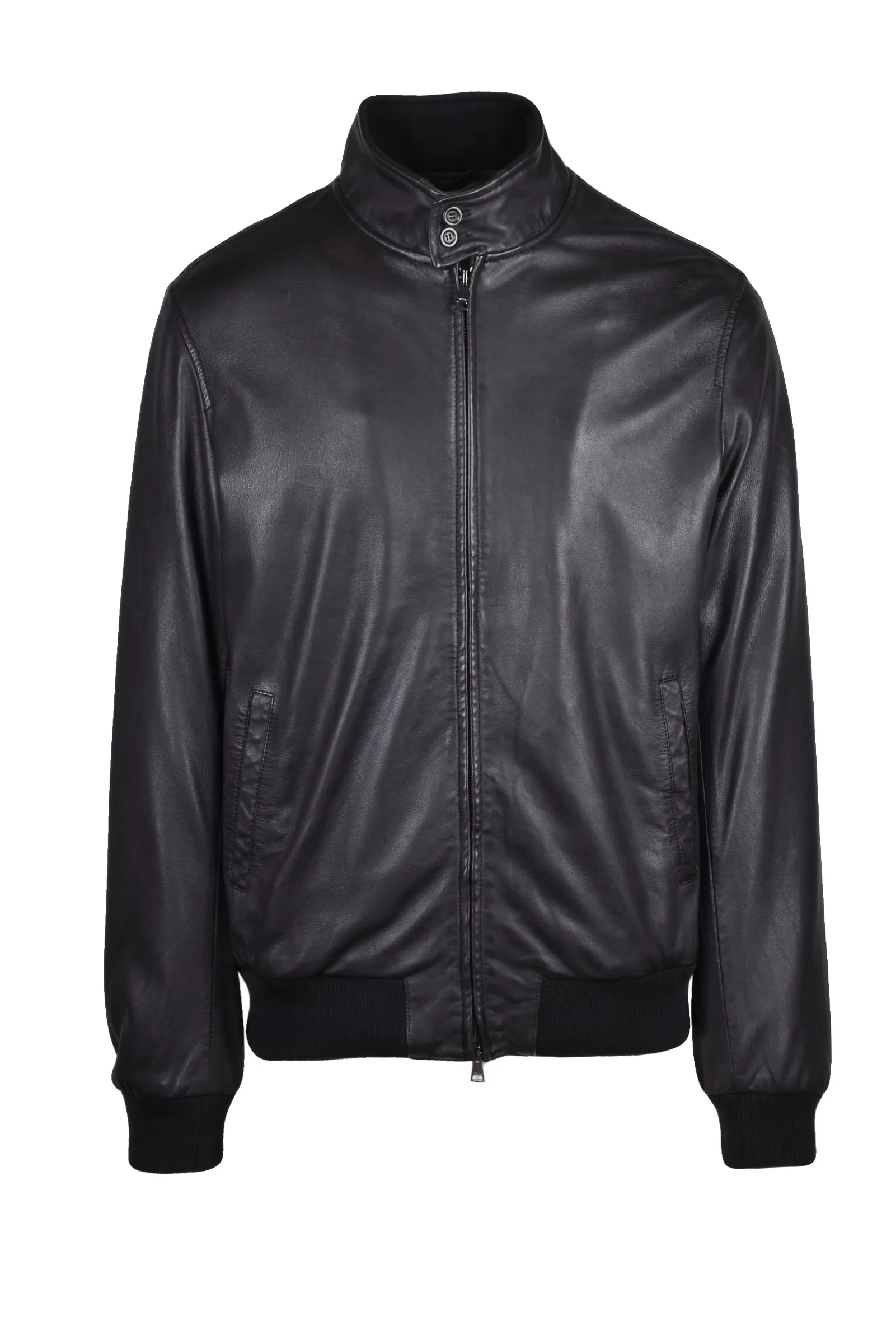 Giubbotto in Pelle Nero