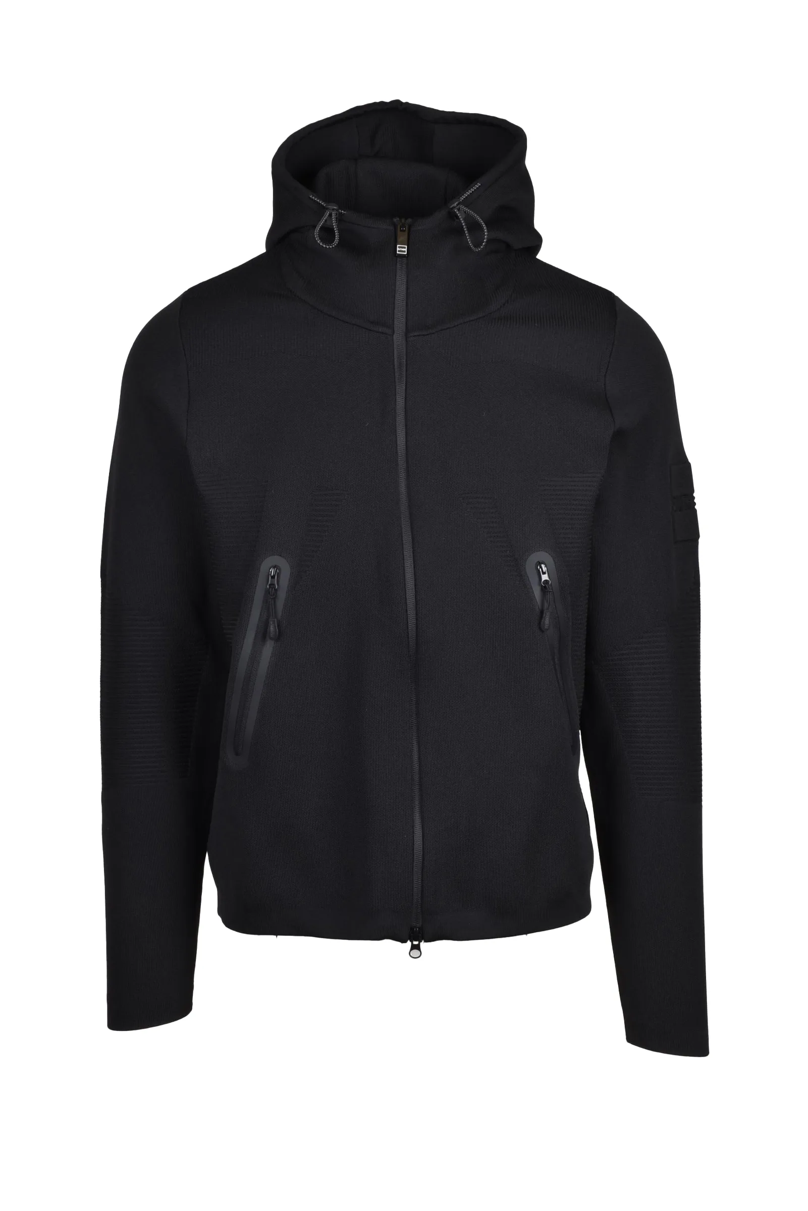 Felpa con Zip Nero
