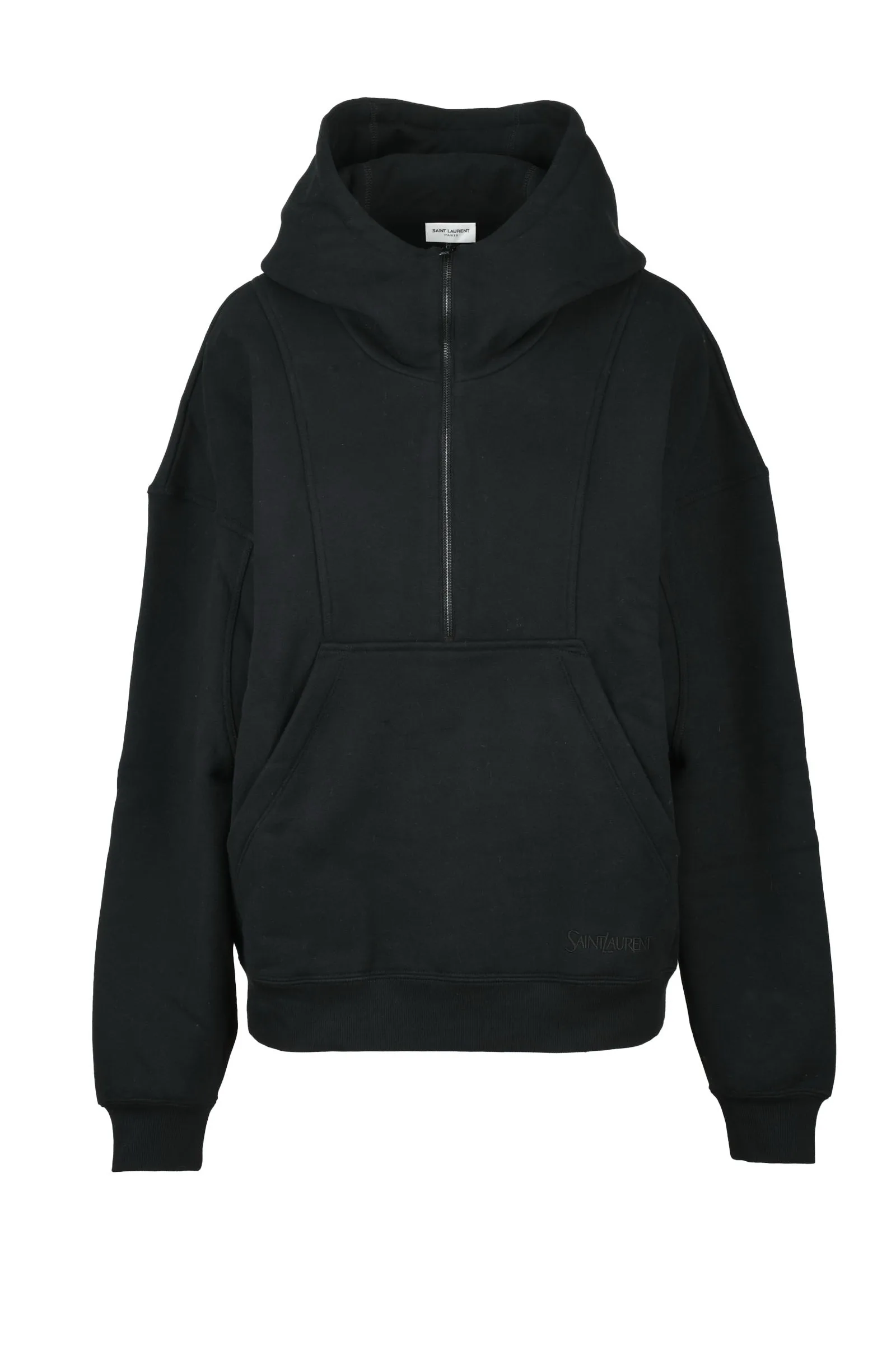 Felpa con Zip Nero
