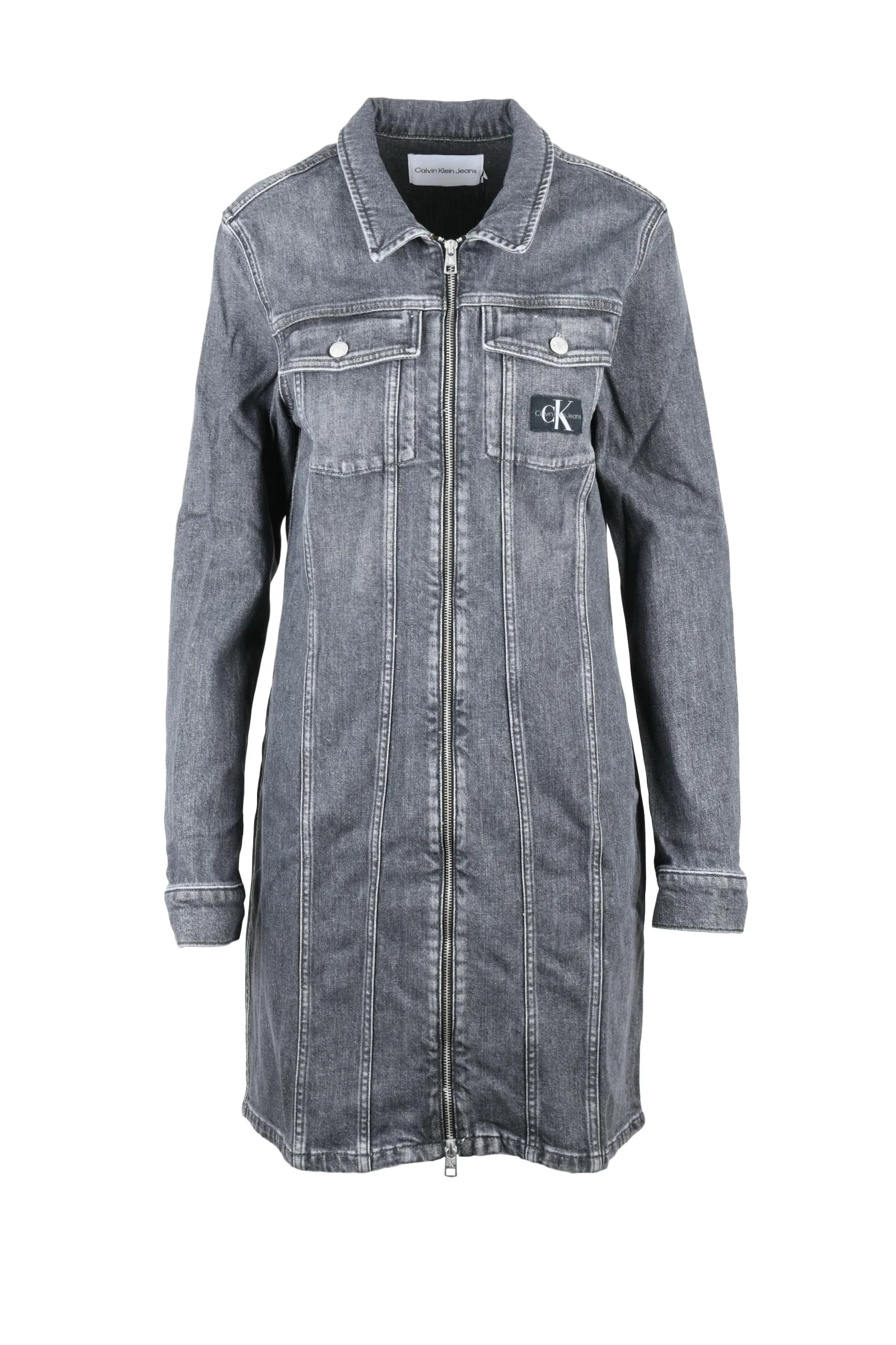 Abito in Denim Grigio