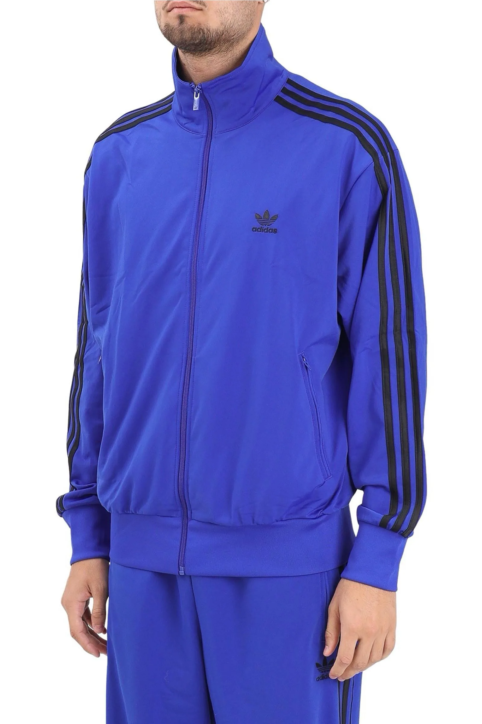 Felpa Zip Azzurro