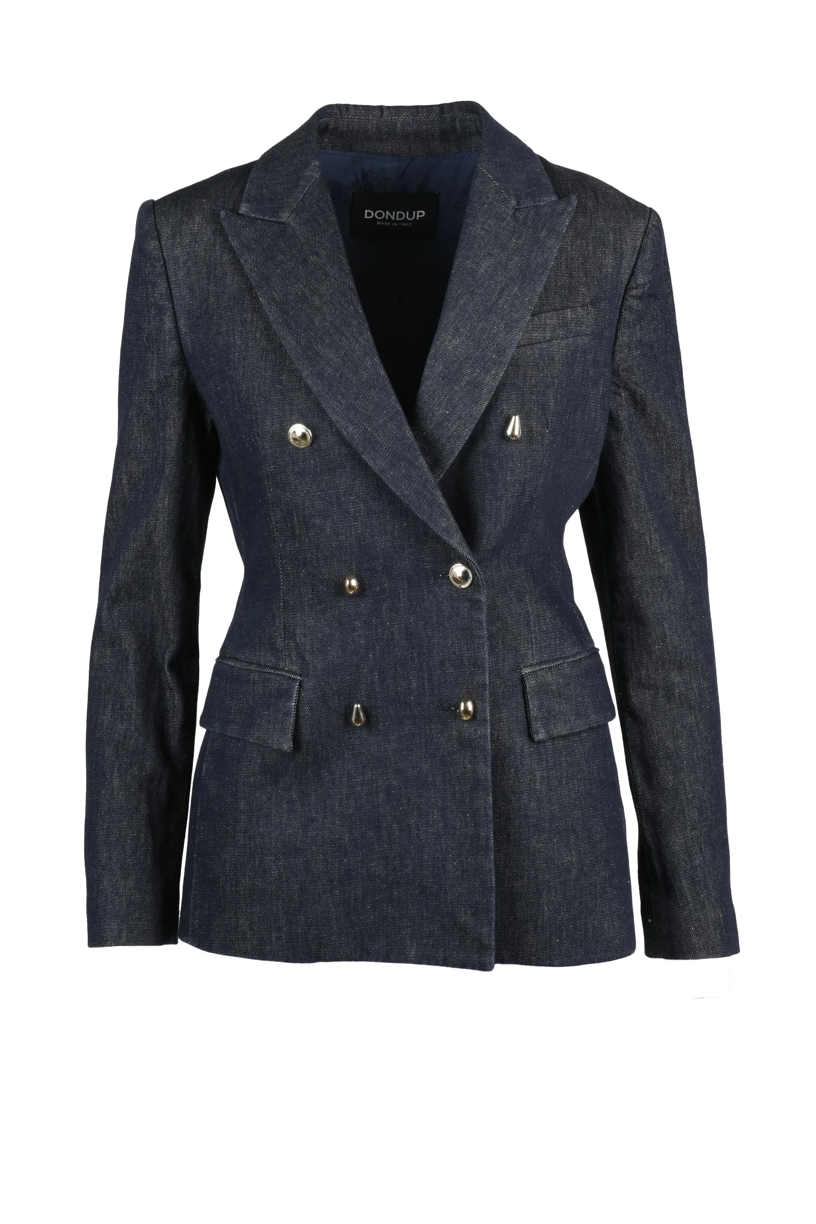 Giacca Denim Doppiopetto Blu