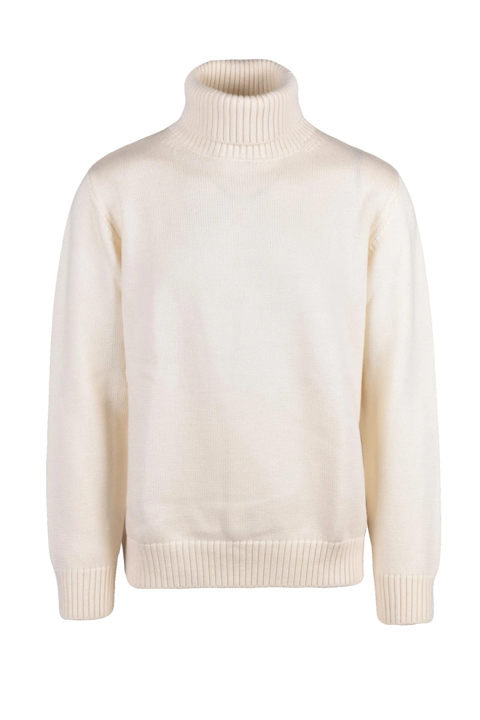 Maglione Collo Alto Bianco