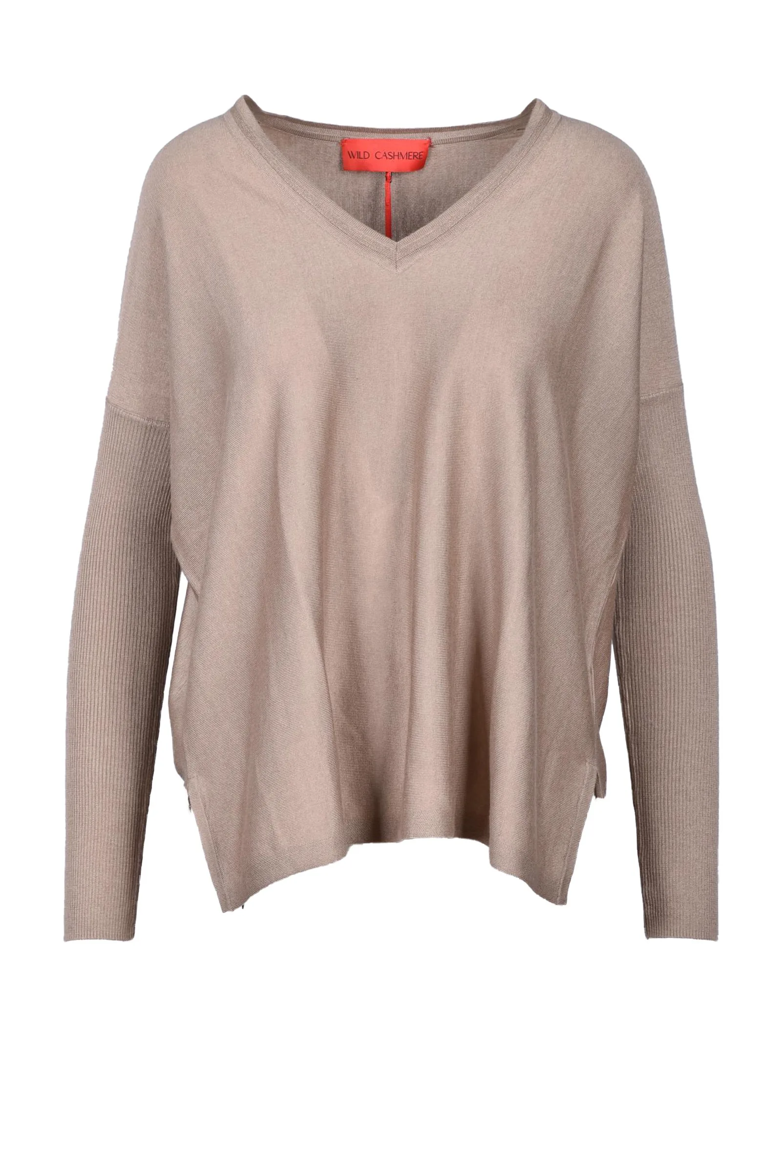Maglia a Maniche Lunghe Beige