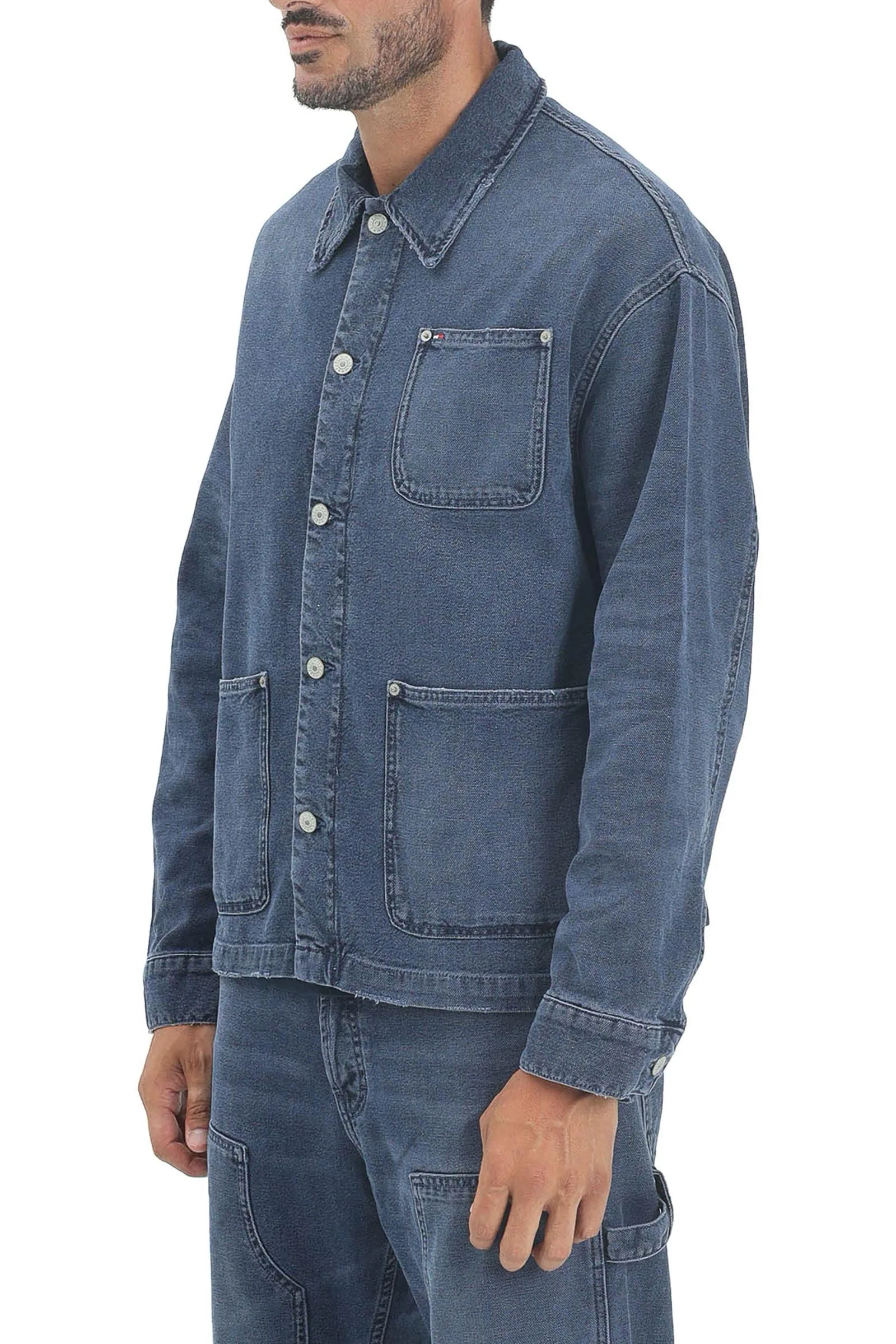 Giubbotto Denim Blu