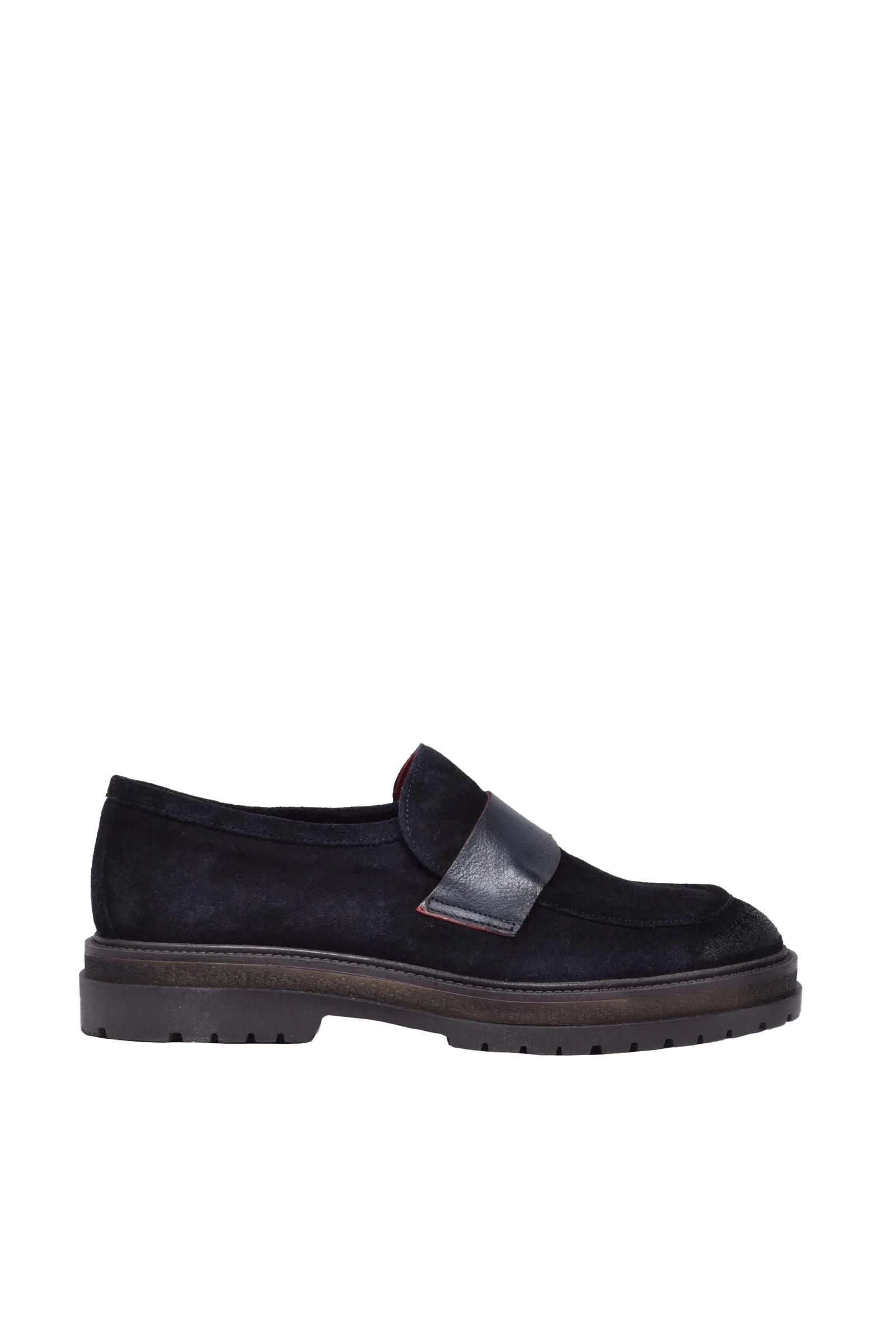 Mocassino Suede Blu
