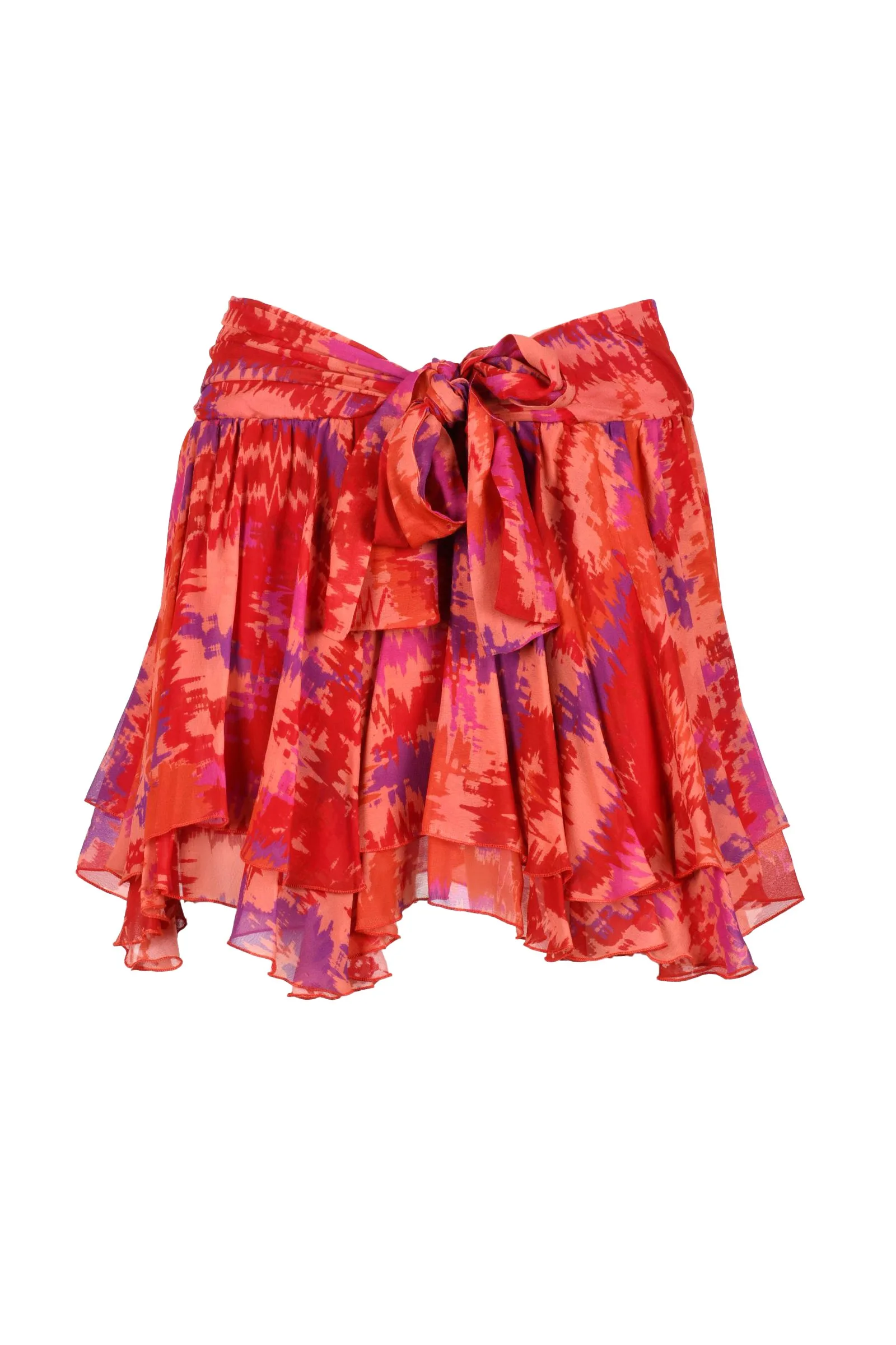Gonna Mini in Voile Arancione