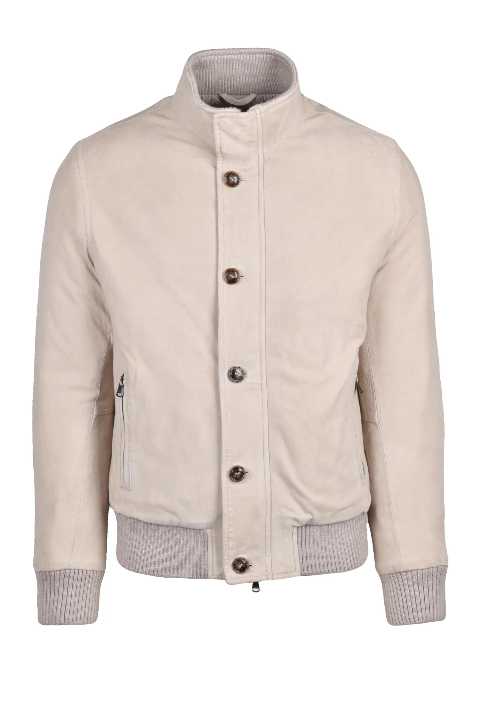 Giubbotto in Suede Beige