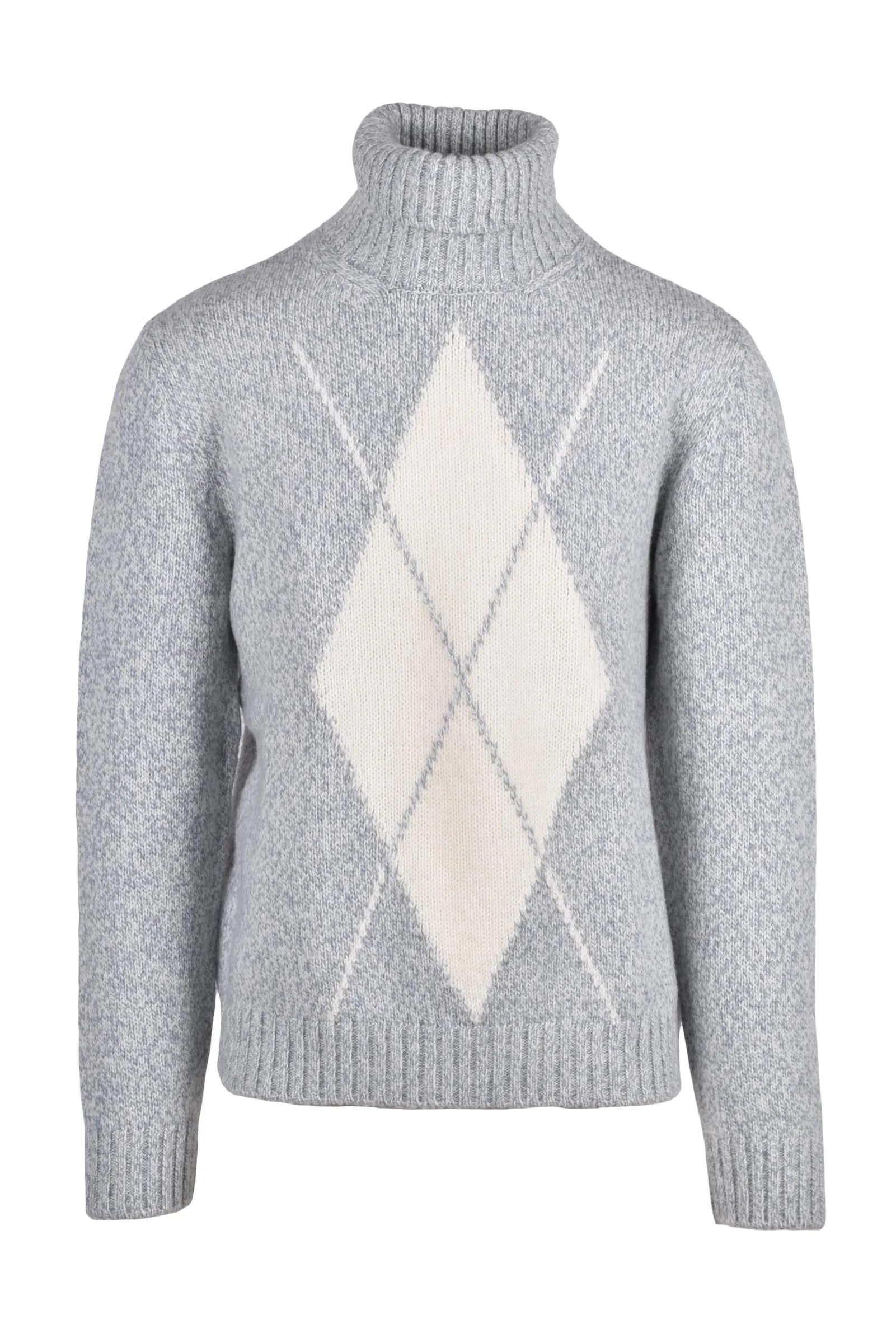 Maglione Collo Alto Azzurro
