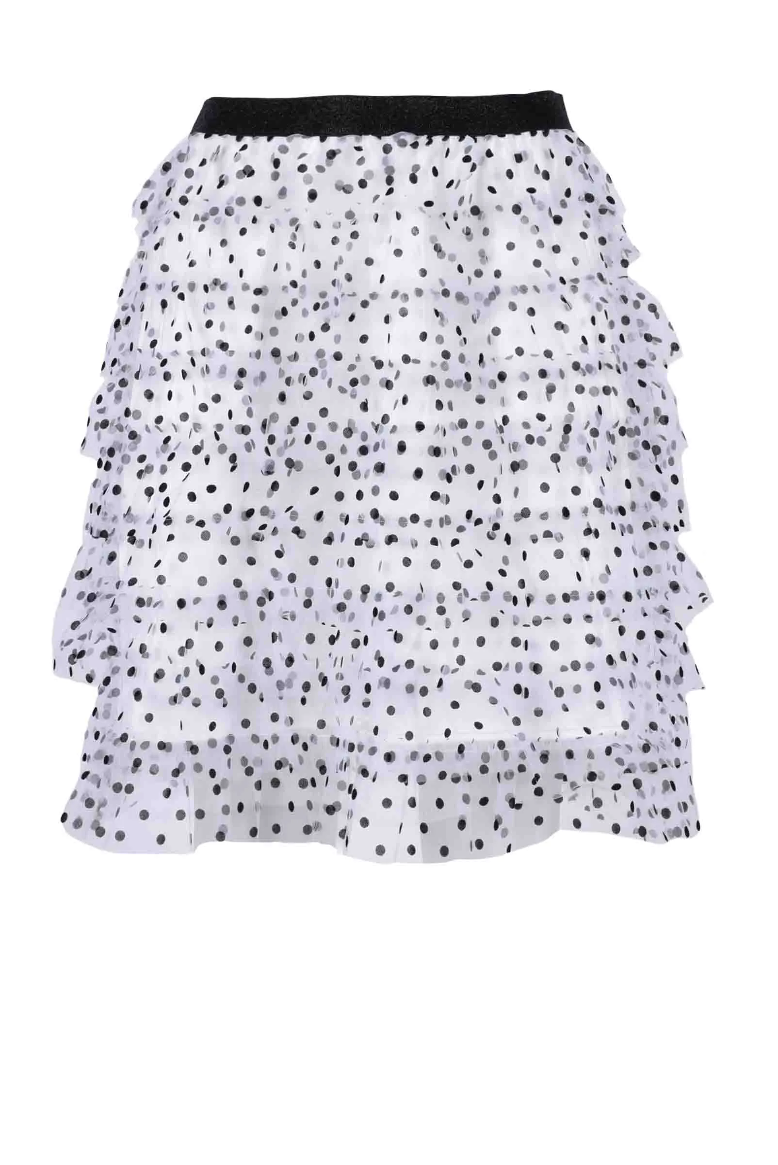 Gonna Mini in Toulle a Balze Bianco