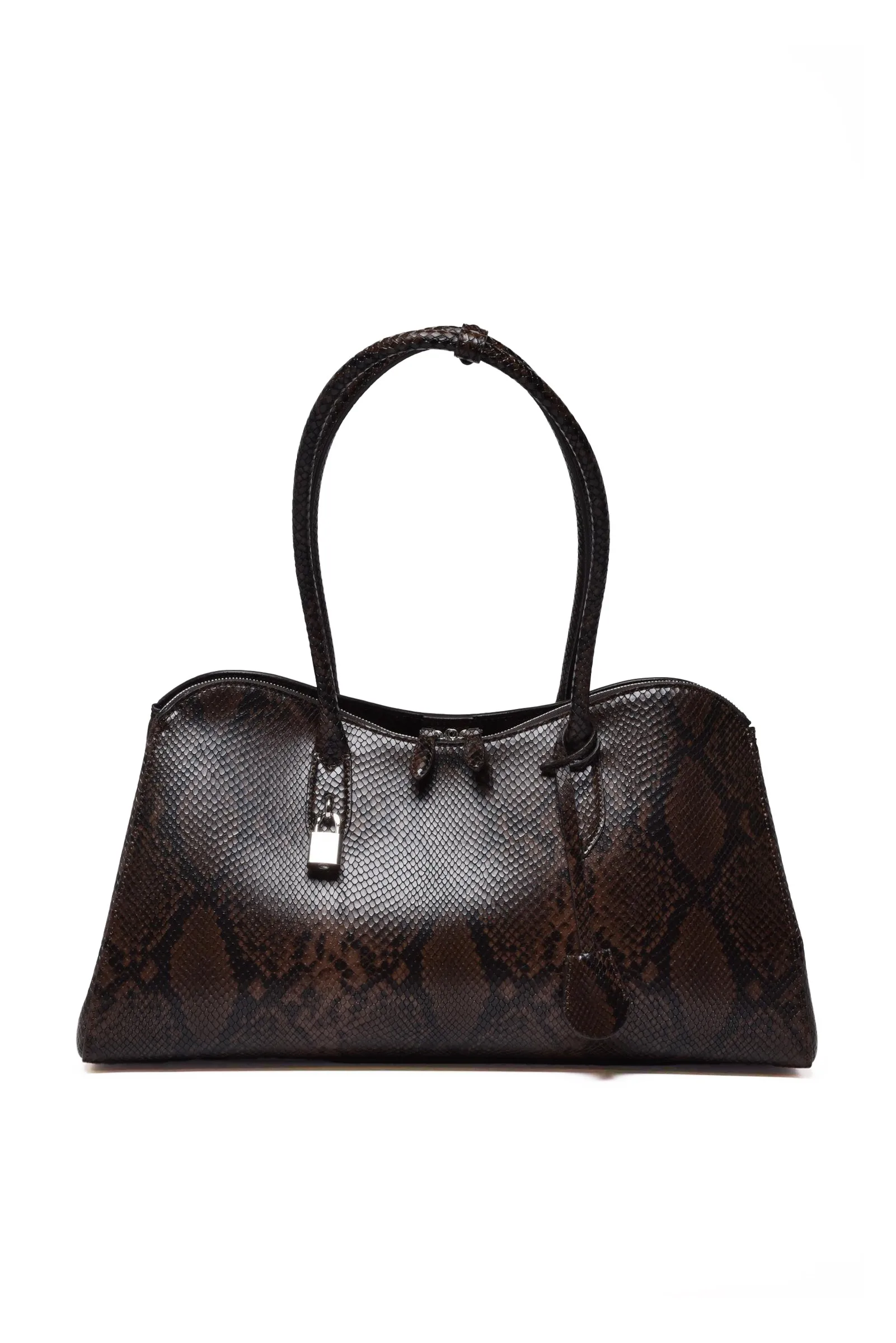 Bolso de mano marrón