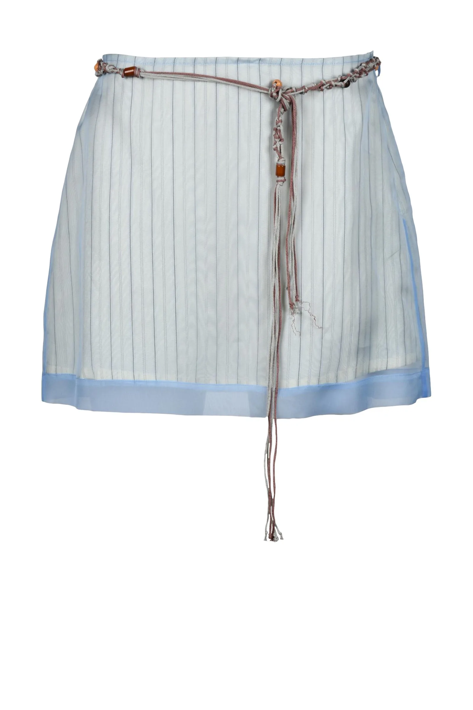 Gonna Mini in Organza Azzurro