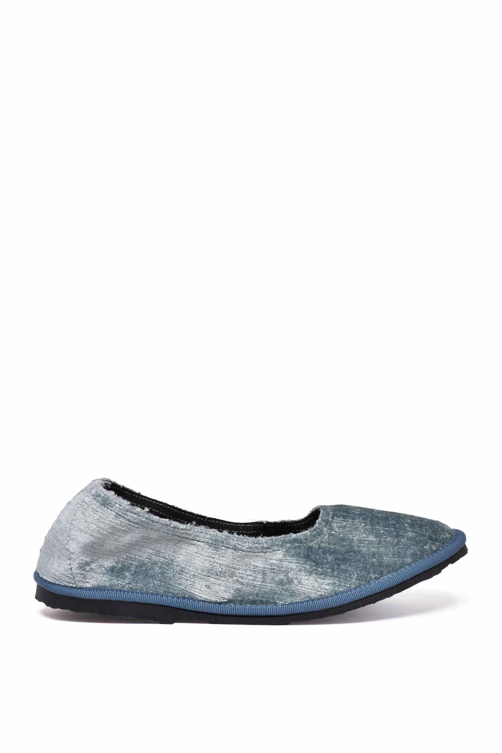 Ballerine Velluto Azzurre