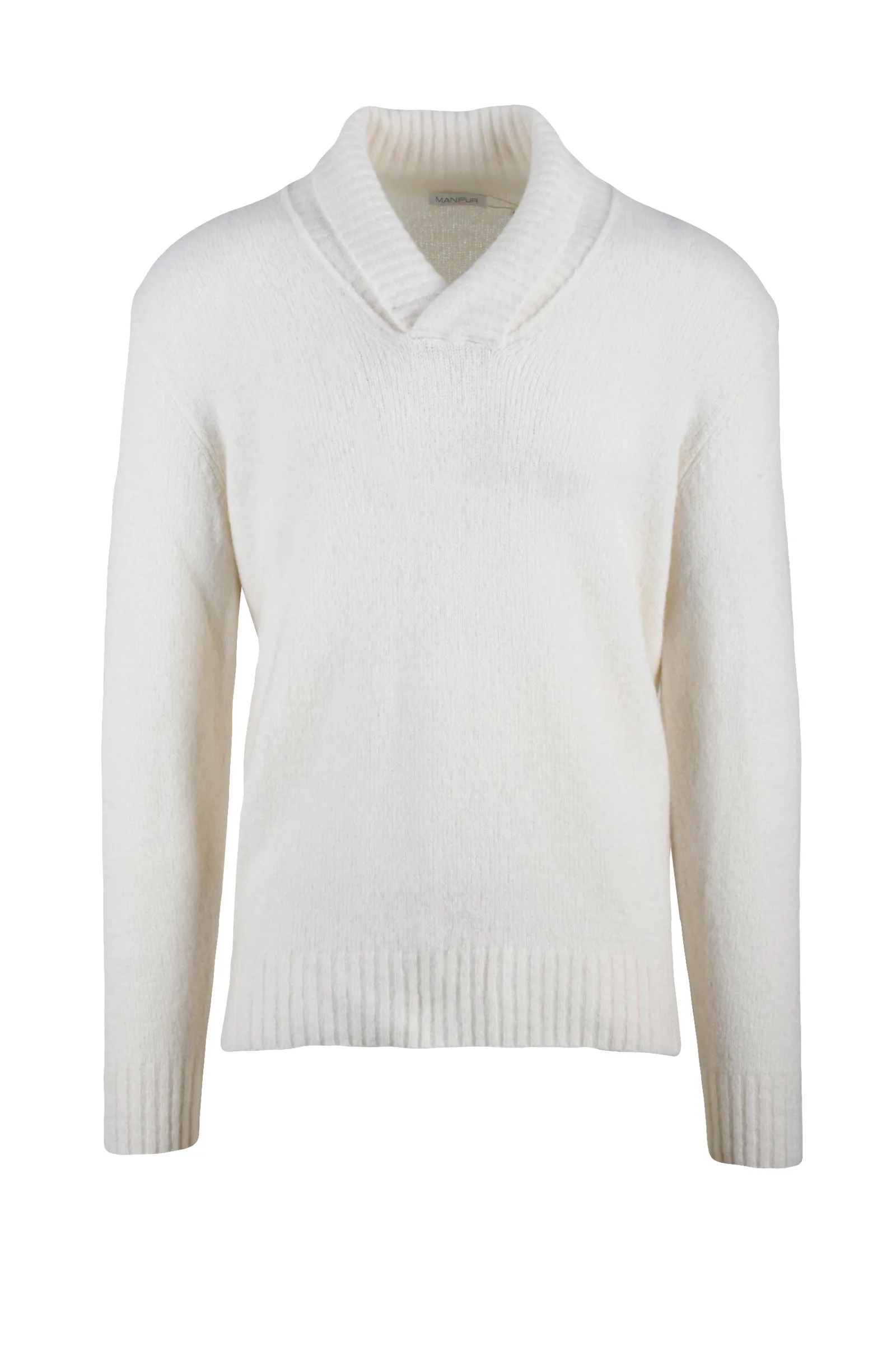 Maglia Pullover a V Bianco