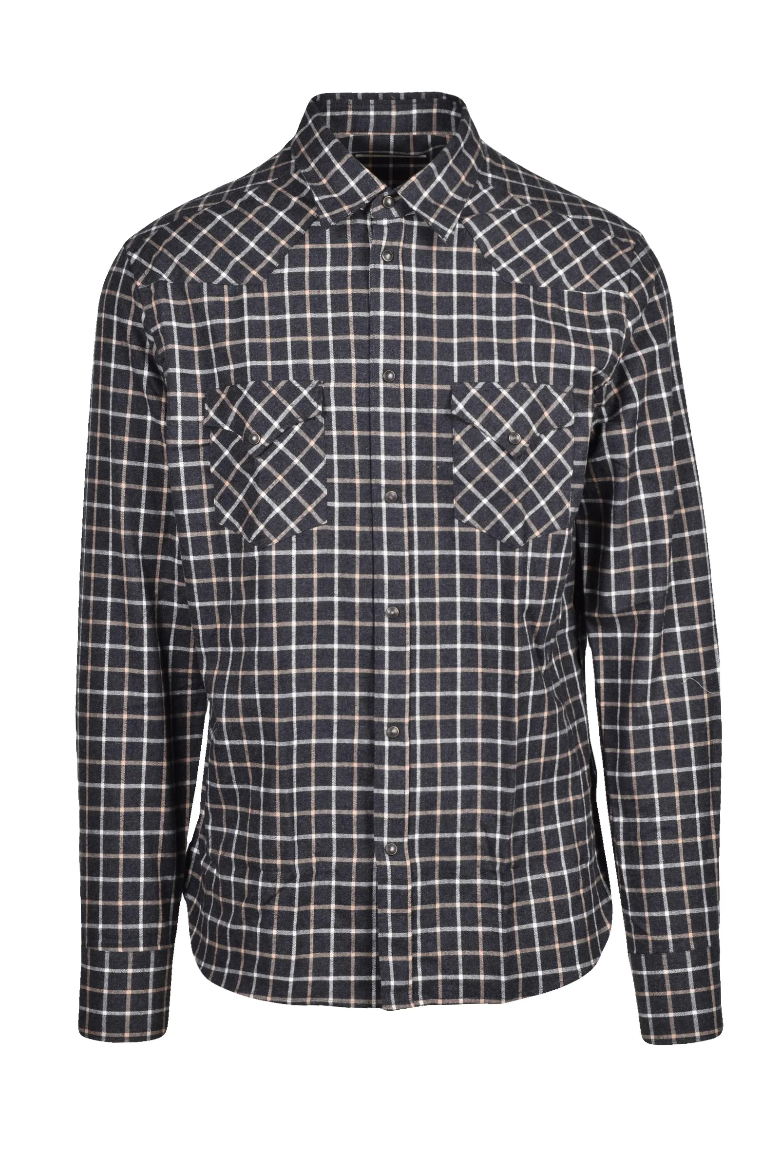 Camicia in flanella Grigia