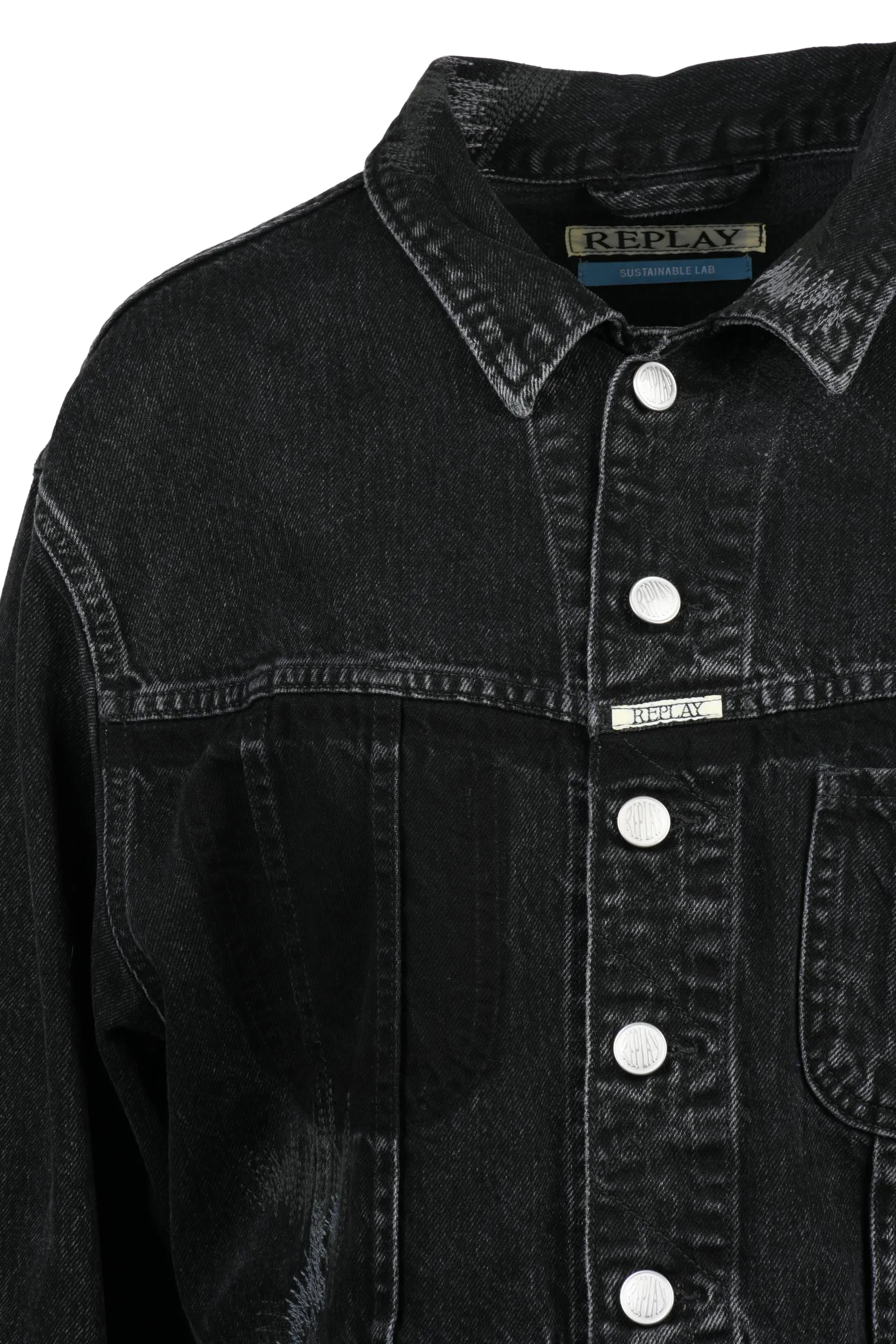 Giubbotto denim Nero