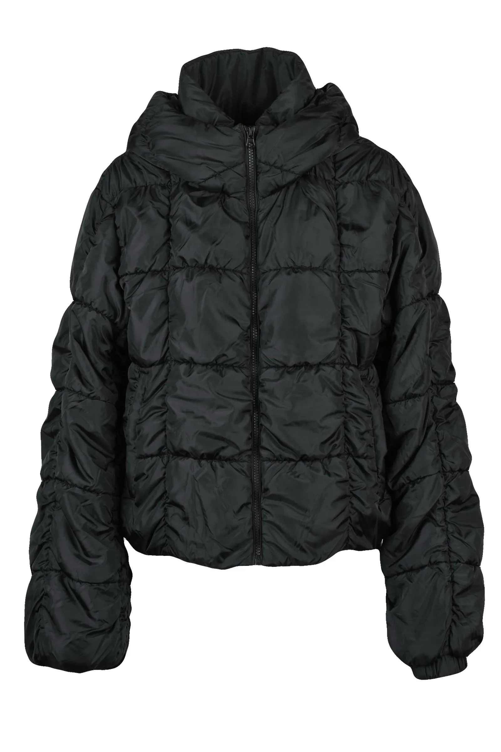 Schwarze Daunenjacke