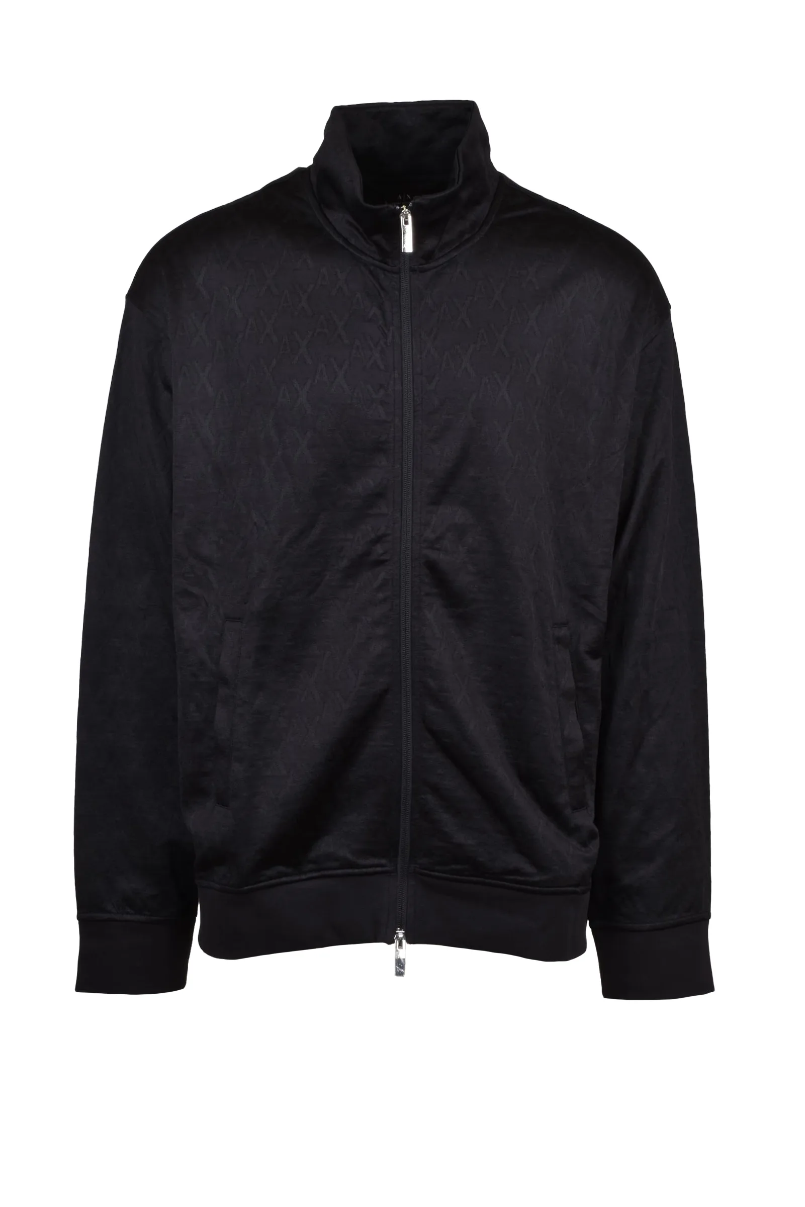Felpa con Zip Nero