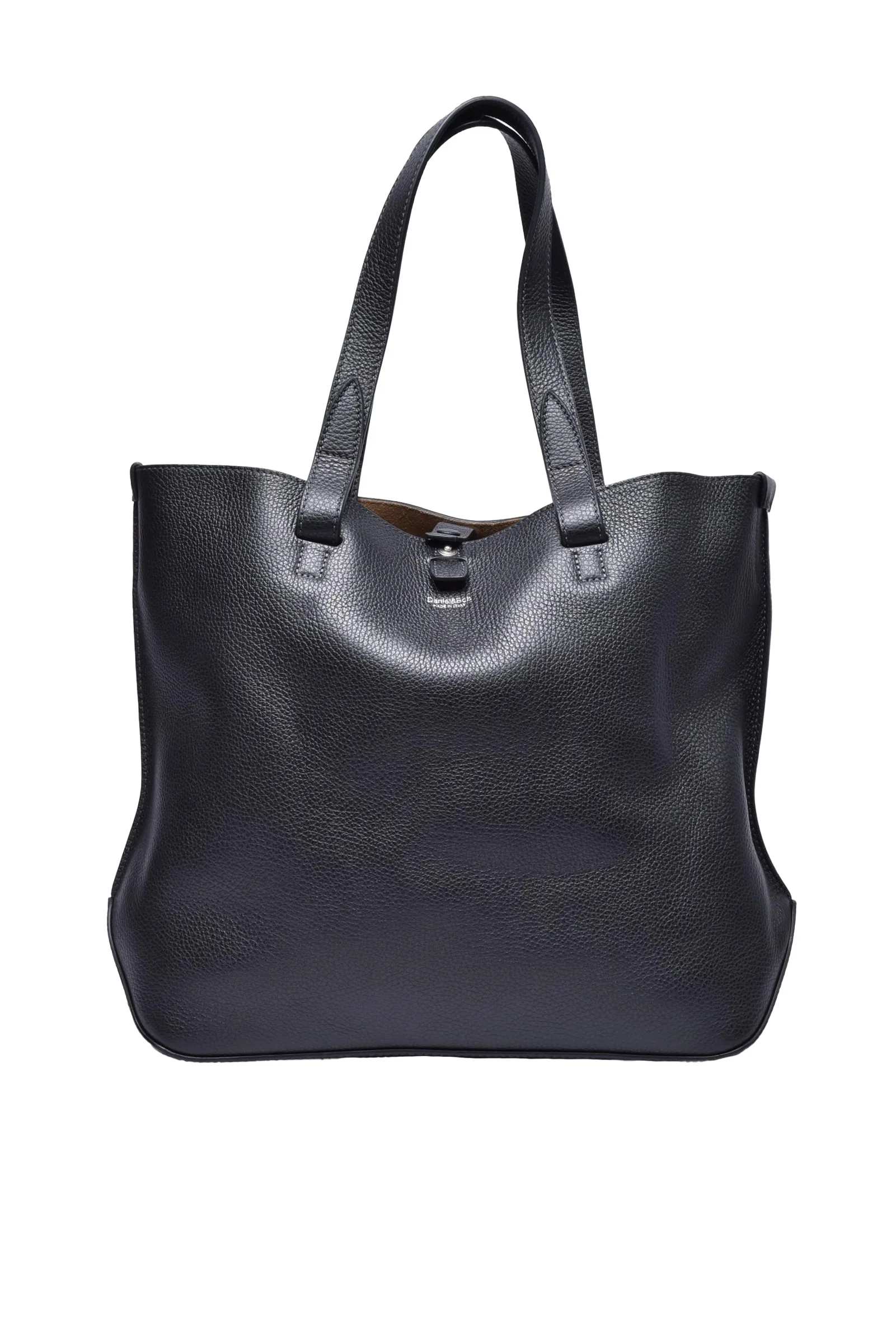 Shopper in Pelle Nero