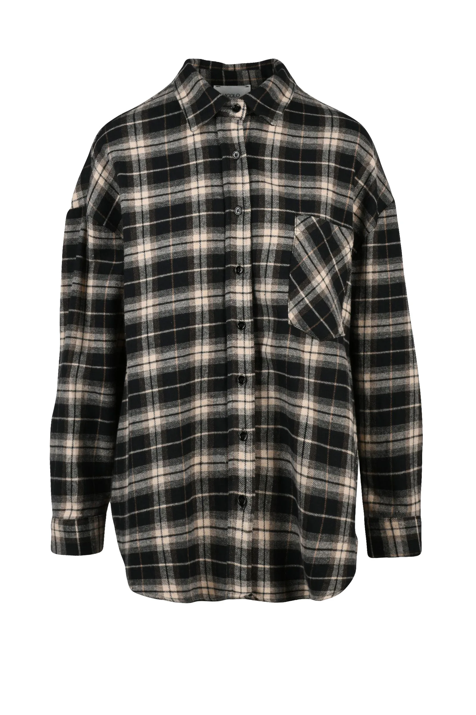 Camicia Flanella Nero