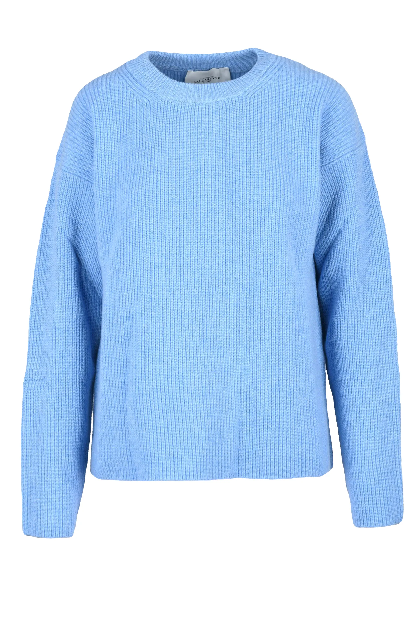 Maglione Cannettato Azzurro