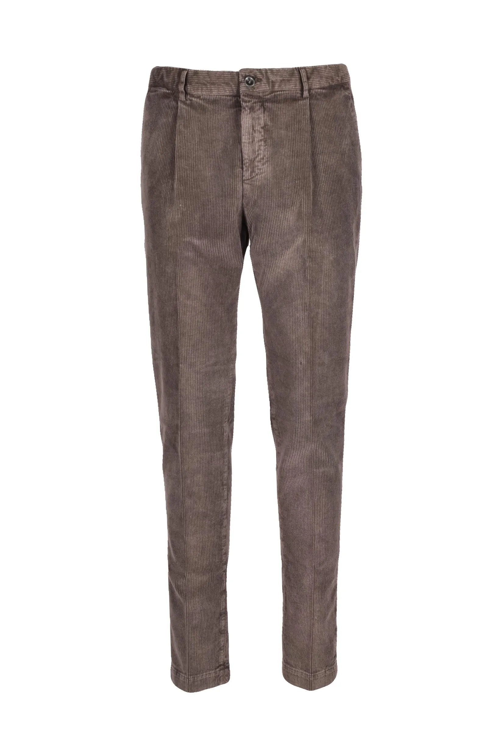 Pantalone Velluto Uomo Marrone