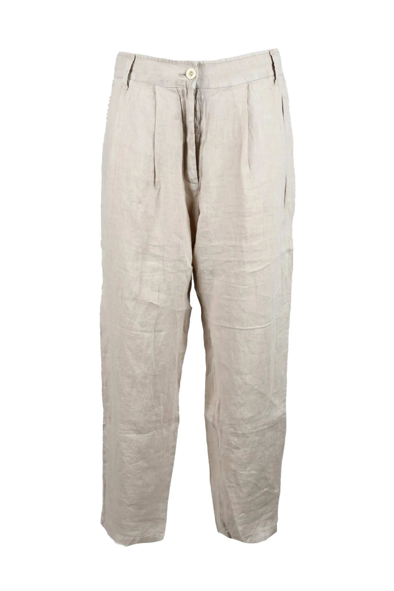 PantaloneLino Beige