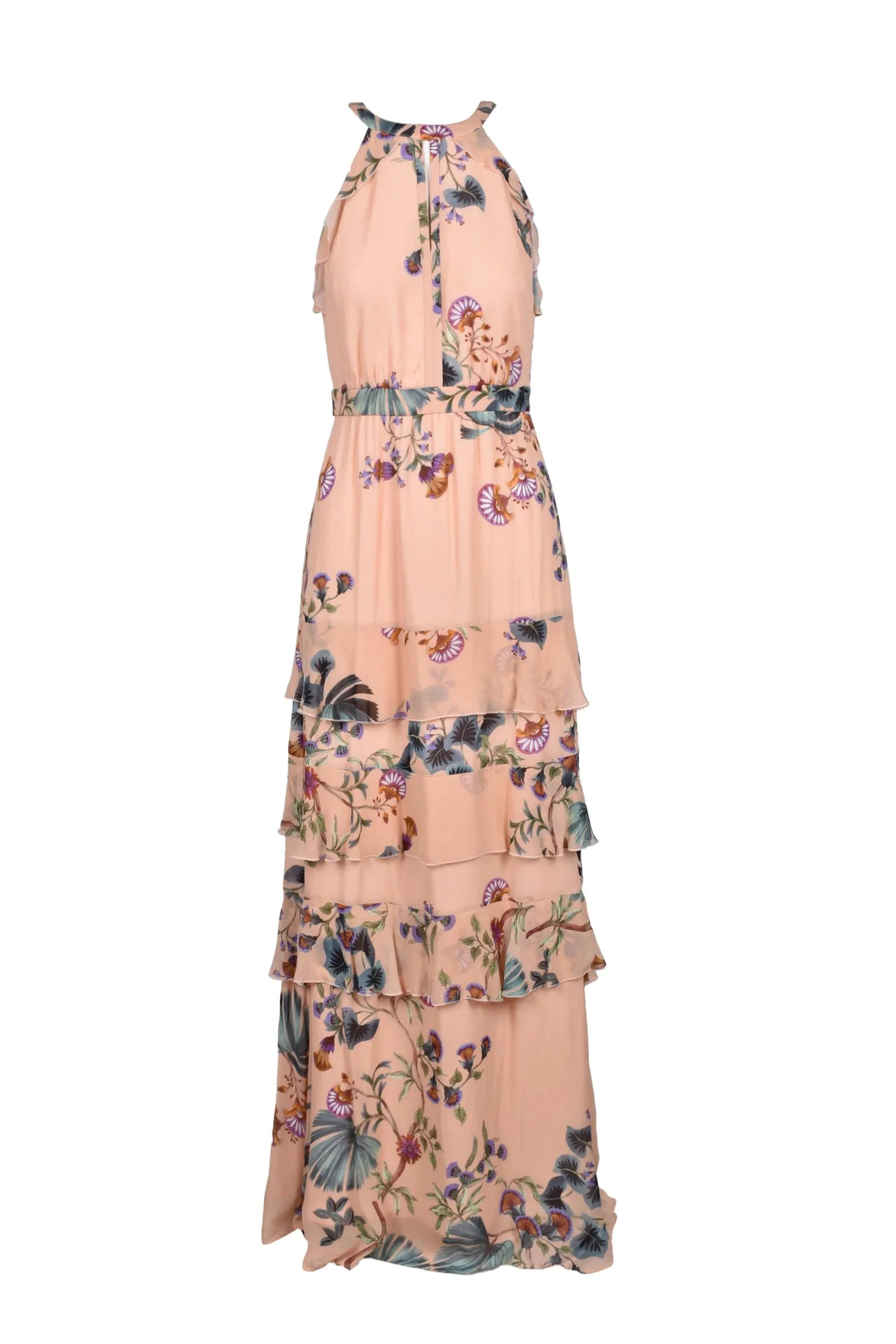 Abito Lungo Chiffon Rosa