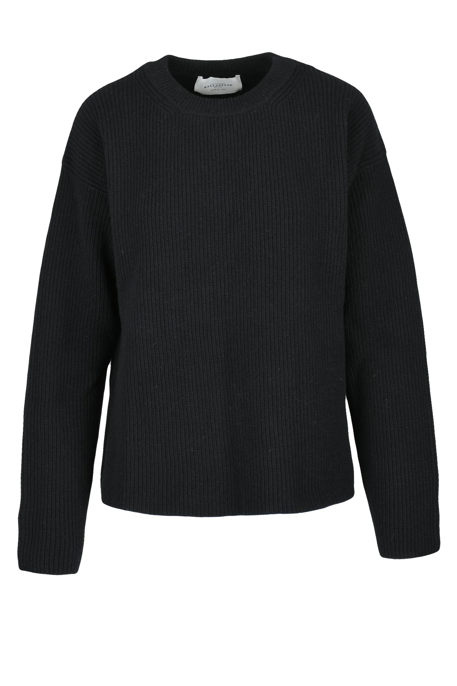 Maglione Cannettato Nero