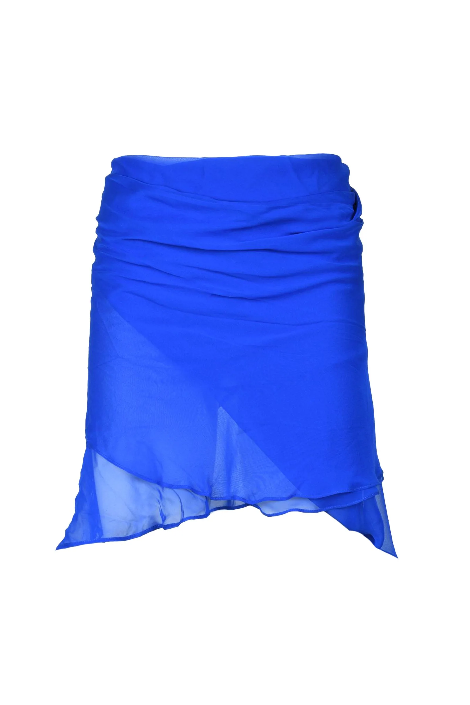 Gonna Pareo in Seta Azzurro