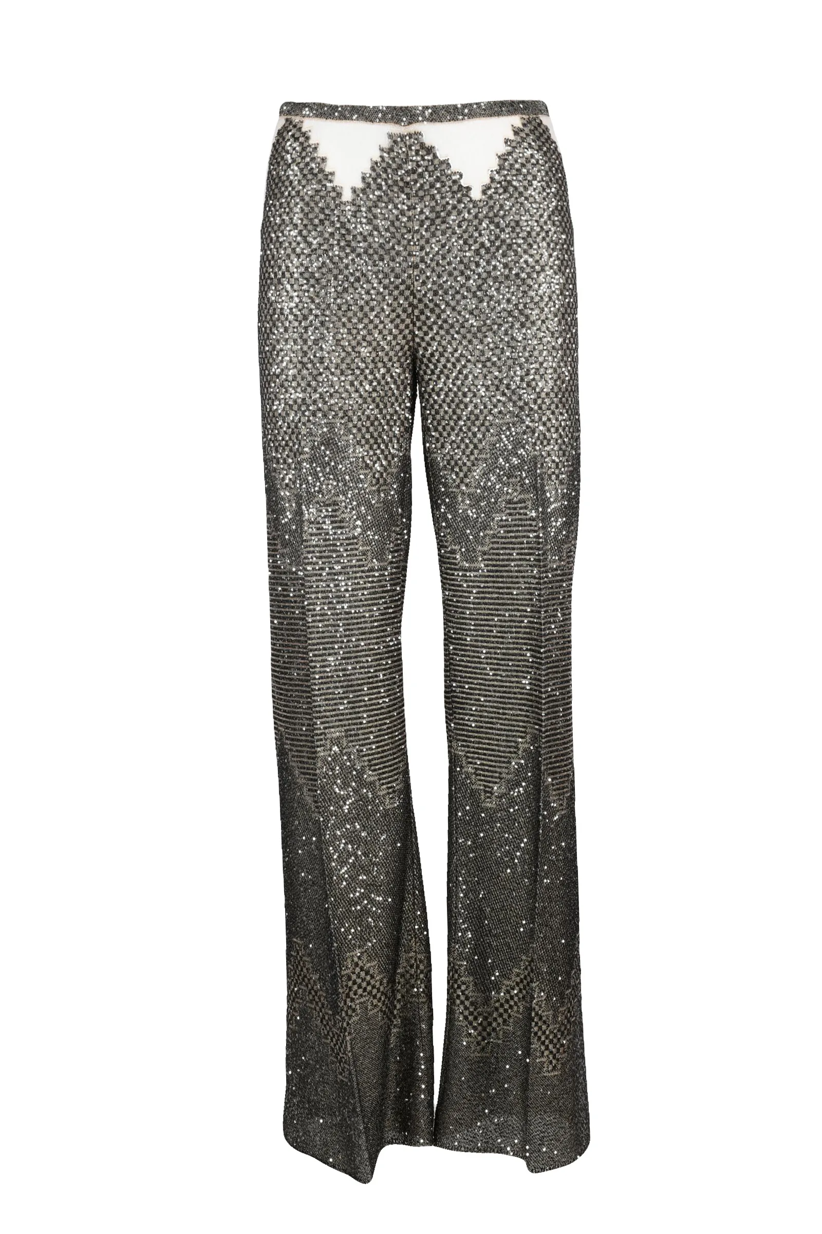 Pantalone Paillettes Argento