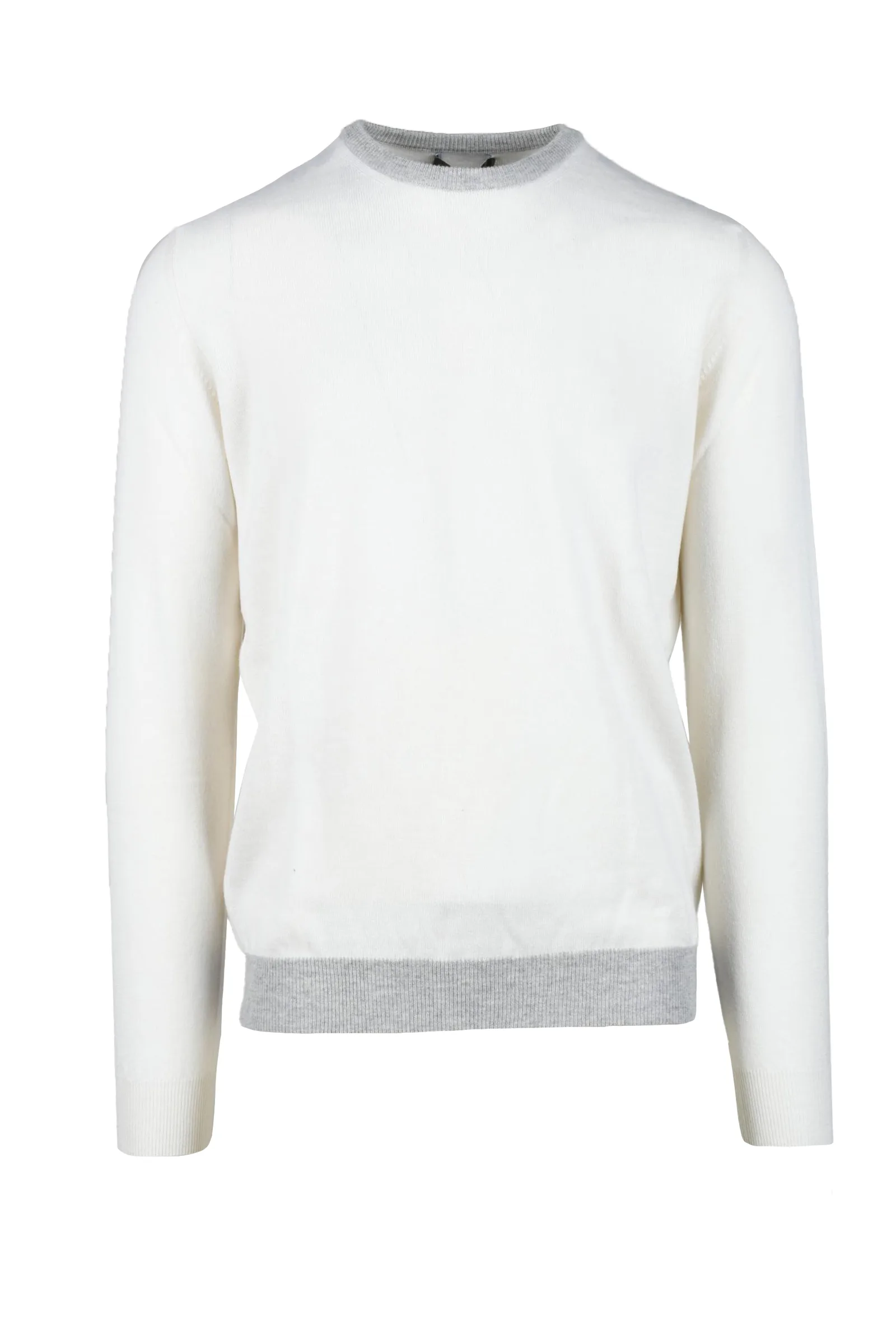 Maglia in Lana Seta Cashmere Bianco