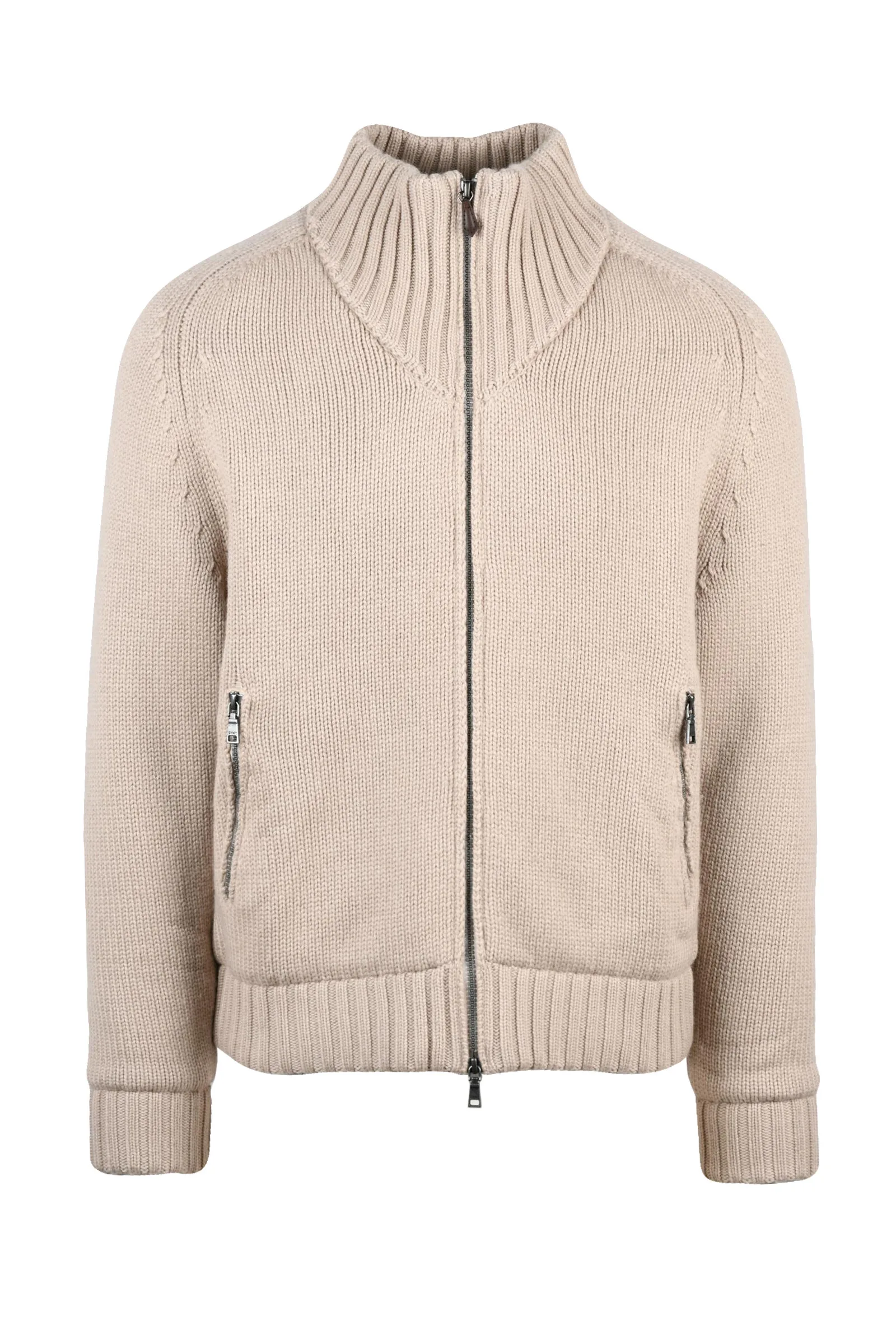 Giubbotto in Maglia Beige