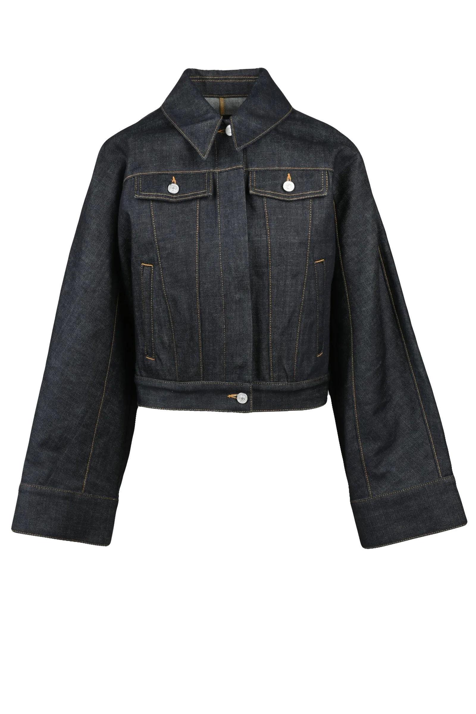 Giubbotto Corto Denim Blu