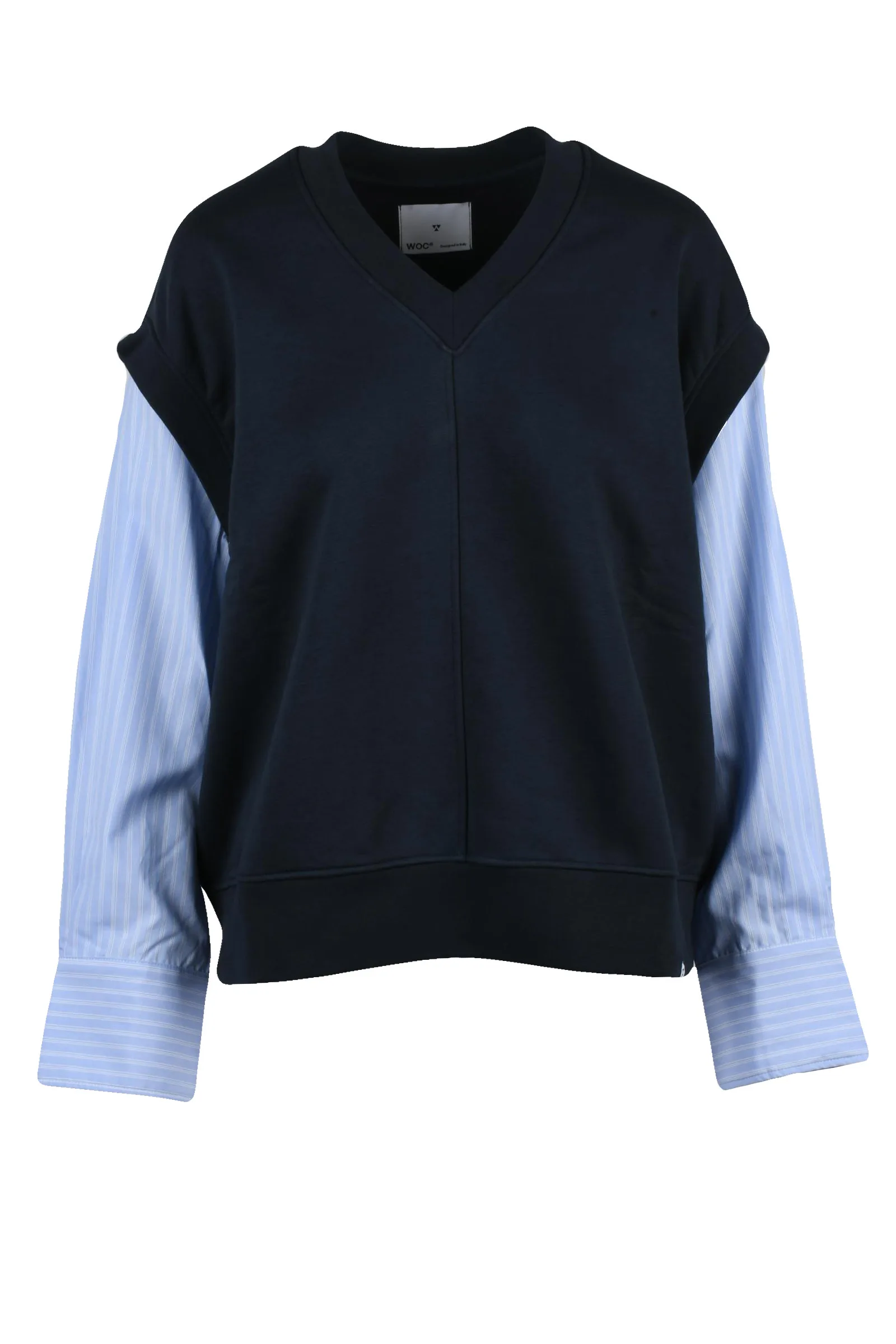 Felpa Girocollo Blu
