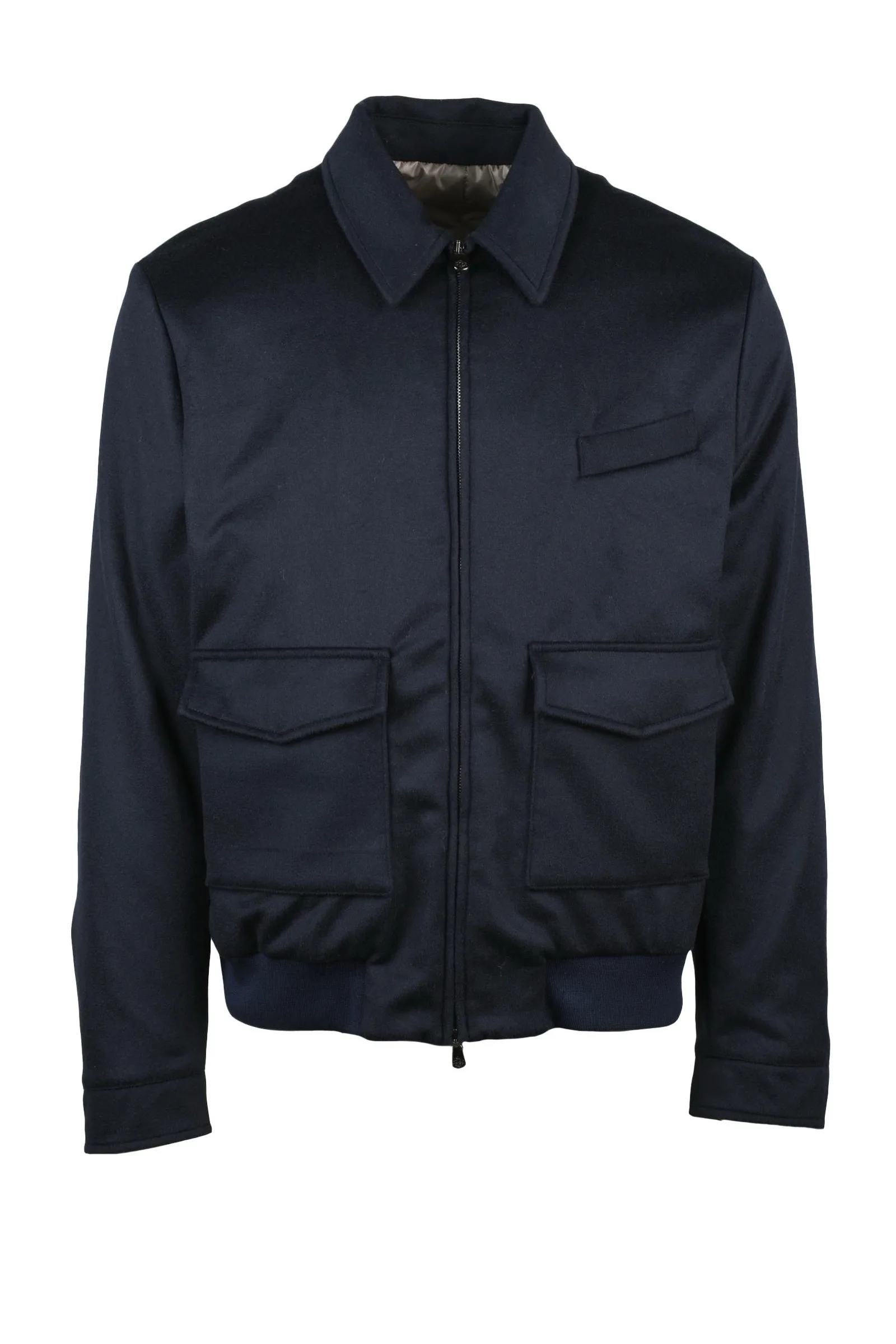 Blauer Fliegermantel