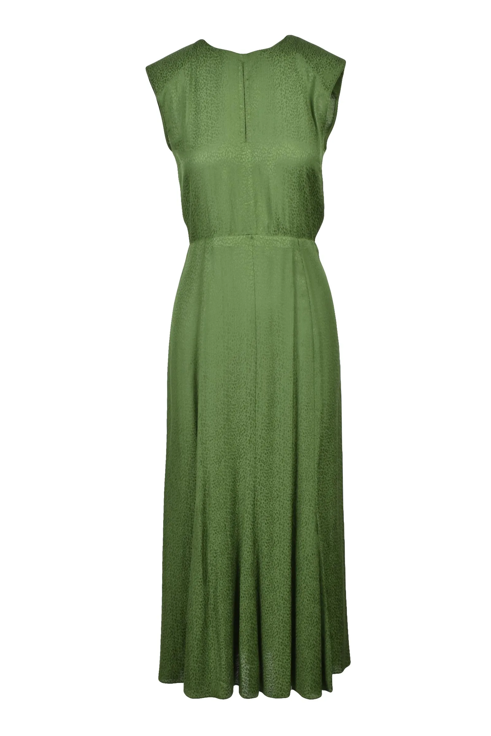 Abito Lungo Svasato Verde
