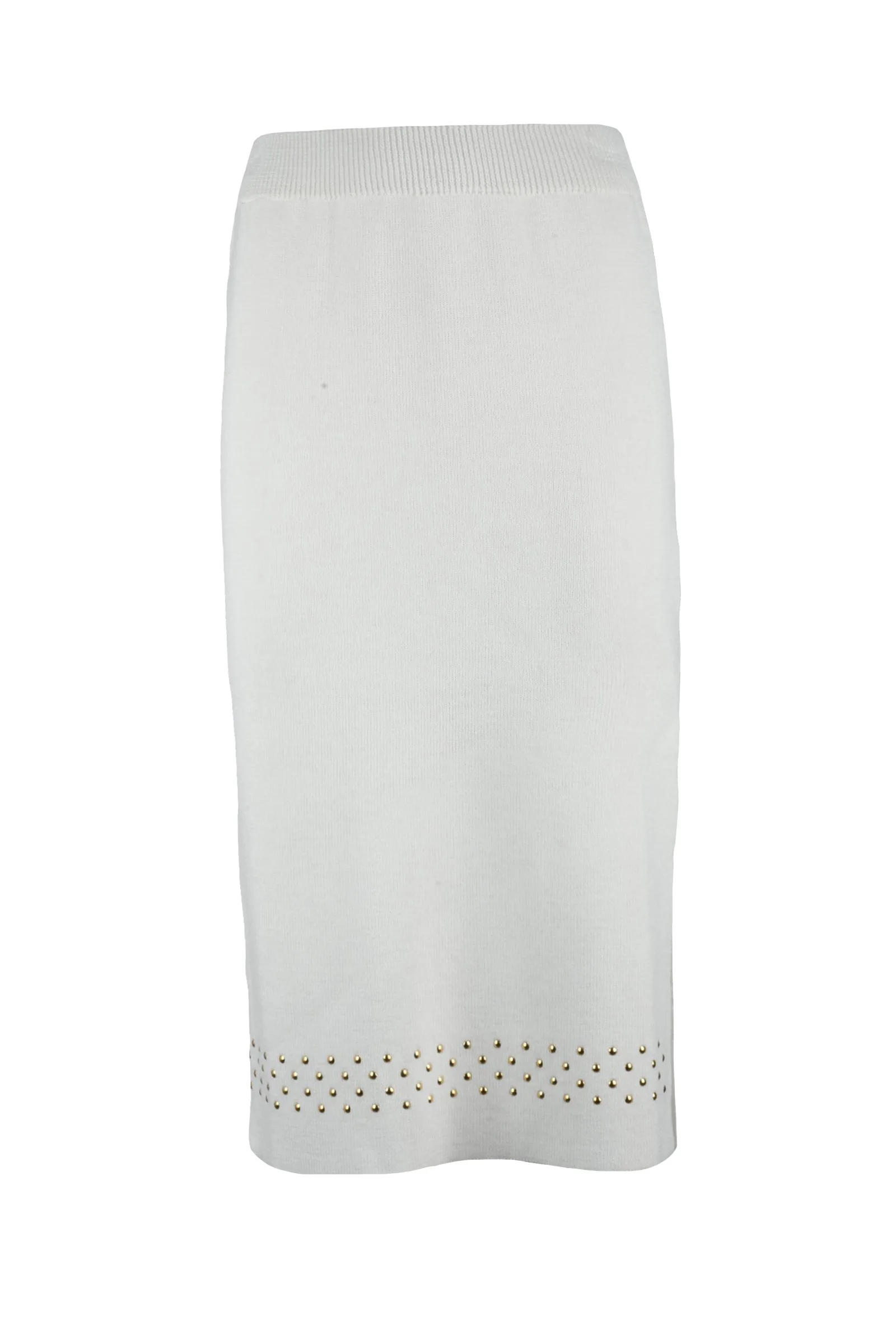 Gonna Tubino in Maglia Bianco
