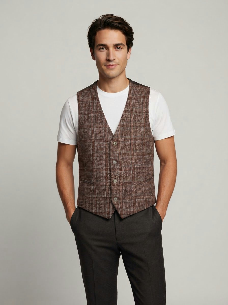 Gilet Marrone