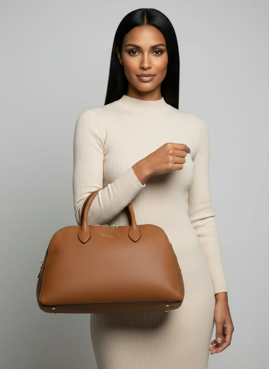 Borsa A Mano Marrone